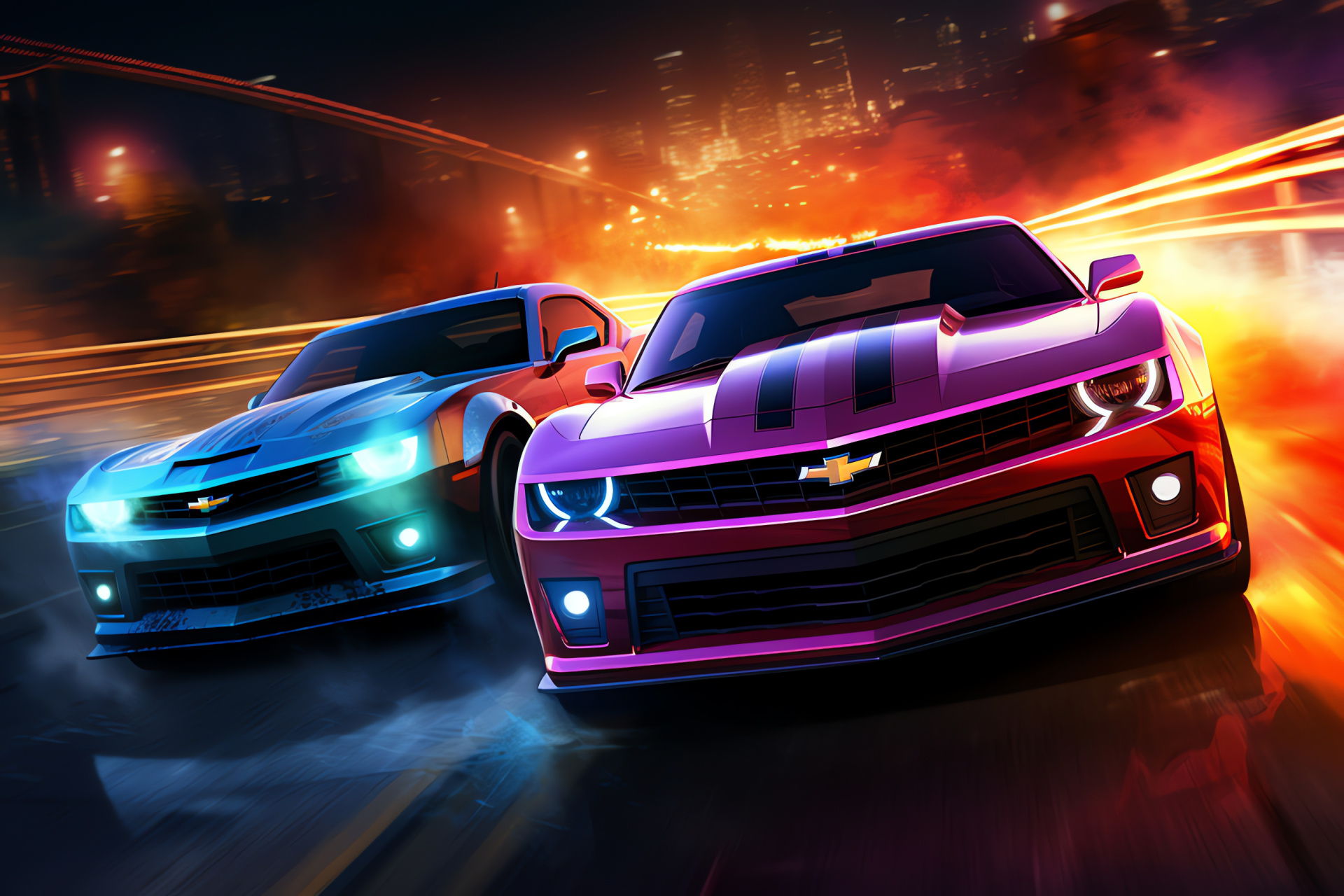 Thrilling race game, Notorious racers, Performance vehicles, Turf battle, Urban showdown, HD Desktop Image