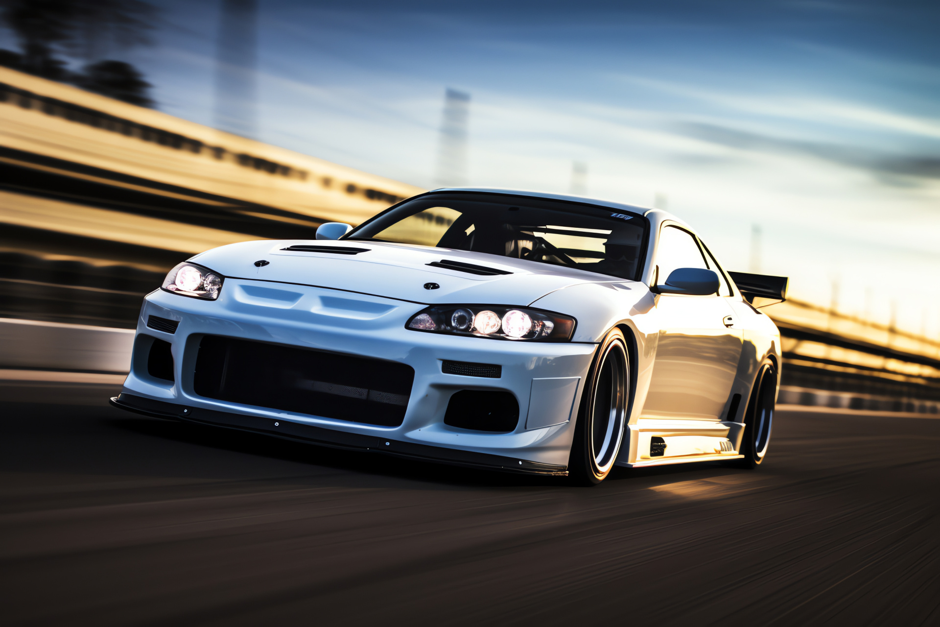 S15 Silvia action, Motorsports circuit, Competitive racing moment, Automotive dynamism, Speed capture, HD Desktop Image