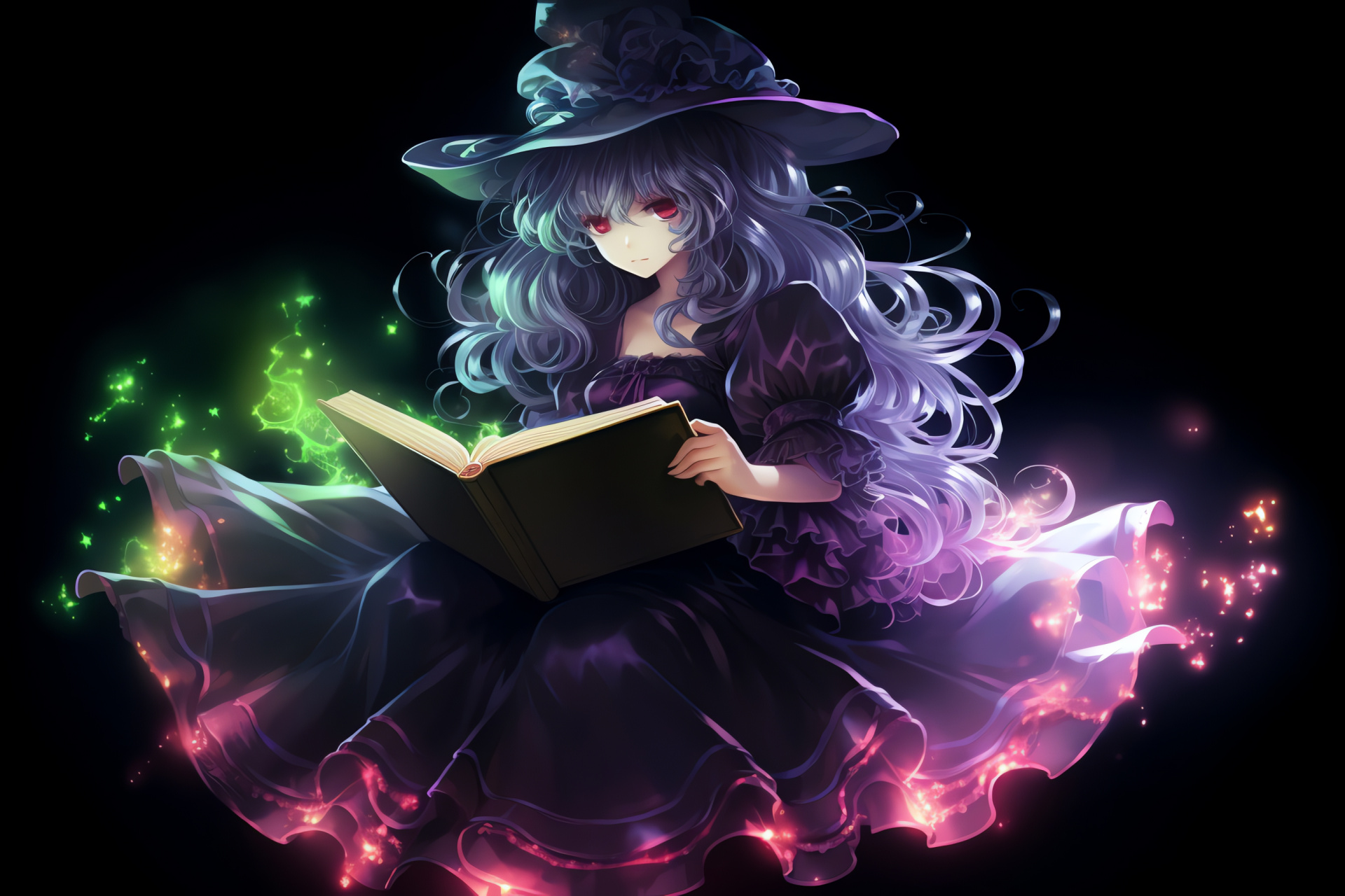 Patchouli Knowledge, Elemental magic, Intellectual enigma, Arcane researcher, Scarlet archives, HD Desktop Wallpaper