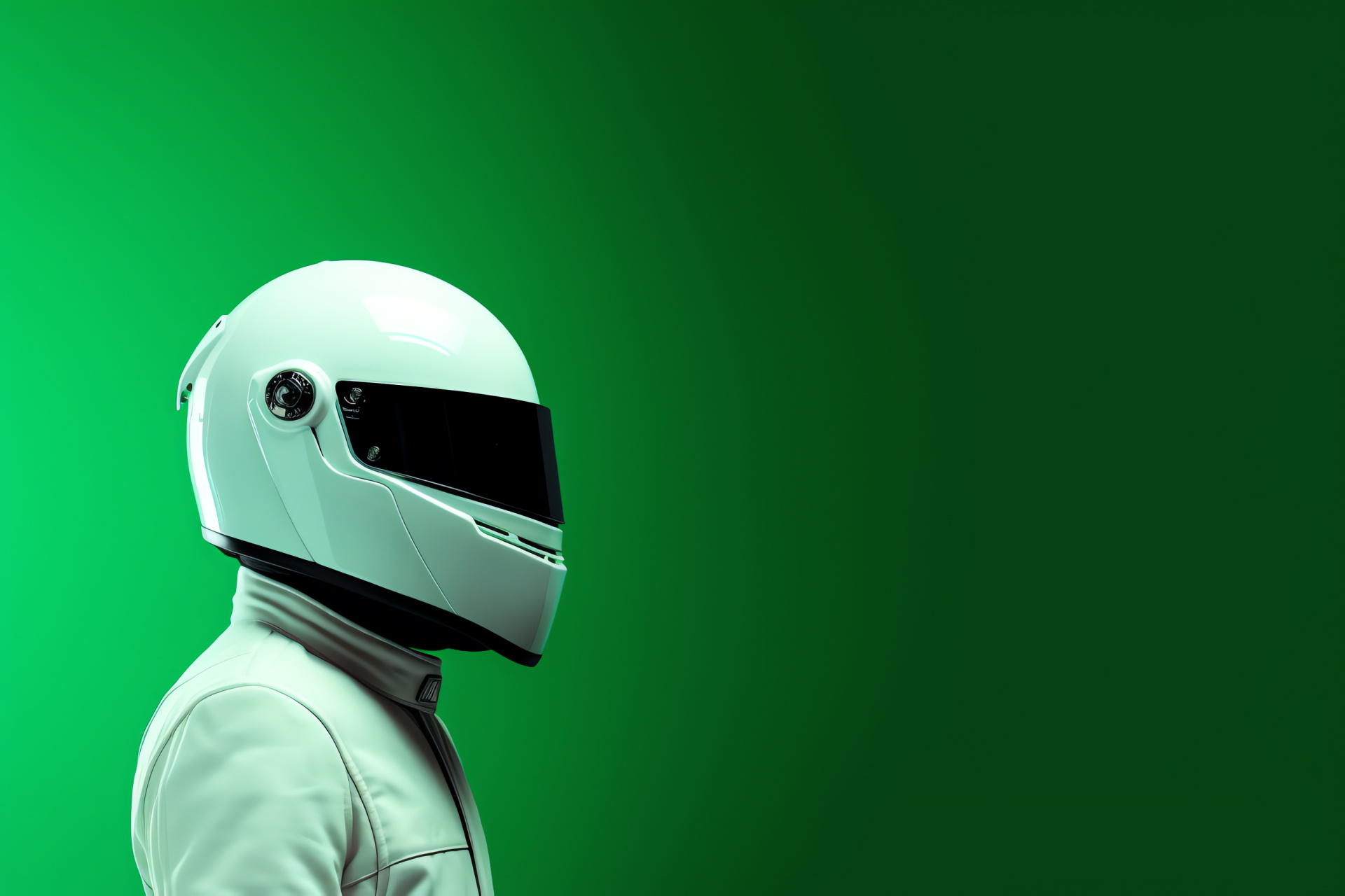 Stig from Top Gear, Stig's identity reveal, Green backdrop, Racing personality, Speed trial, HD Desktop Image