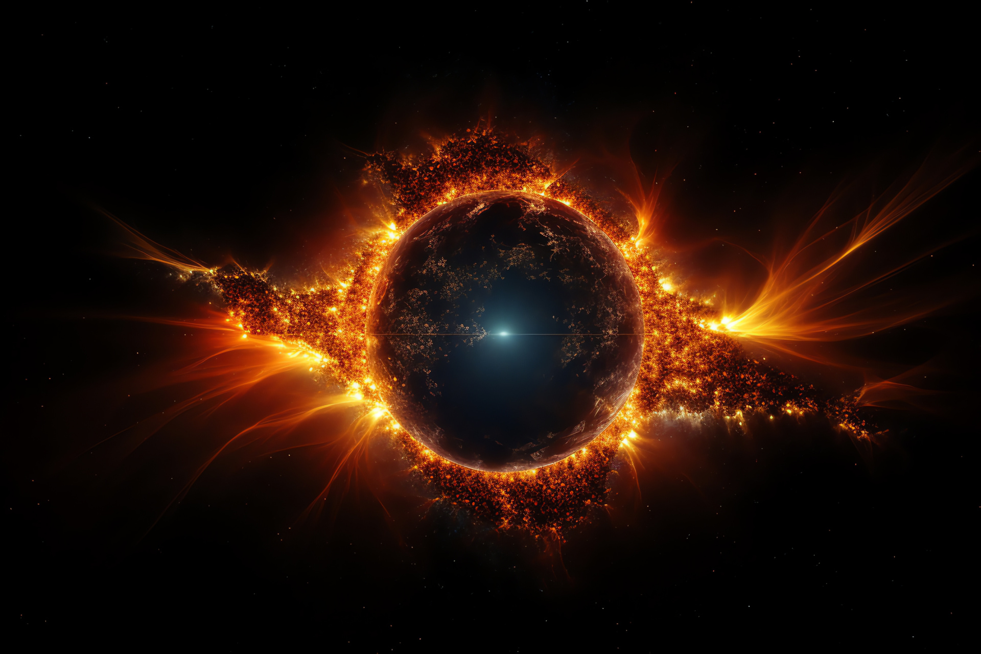 Solar Eclipse magnificence, Skyward phenomenon, Celestial theatre, Transitory beauty, Elliptical shadow, HD Desktop Image