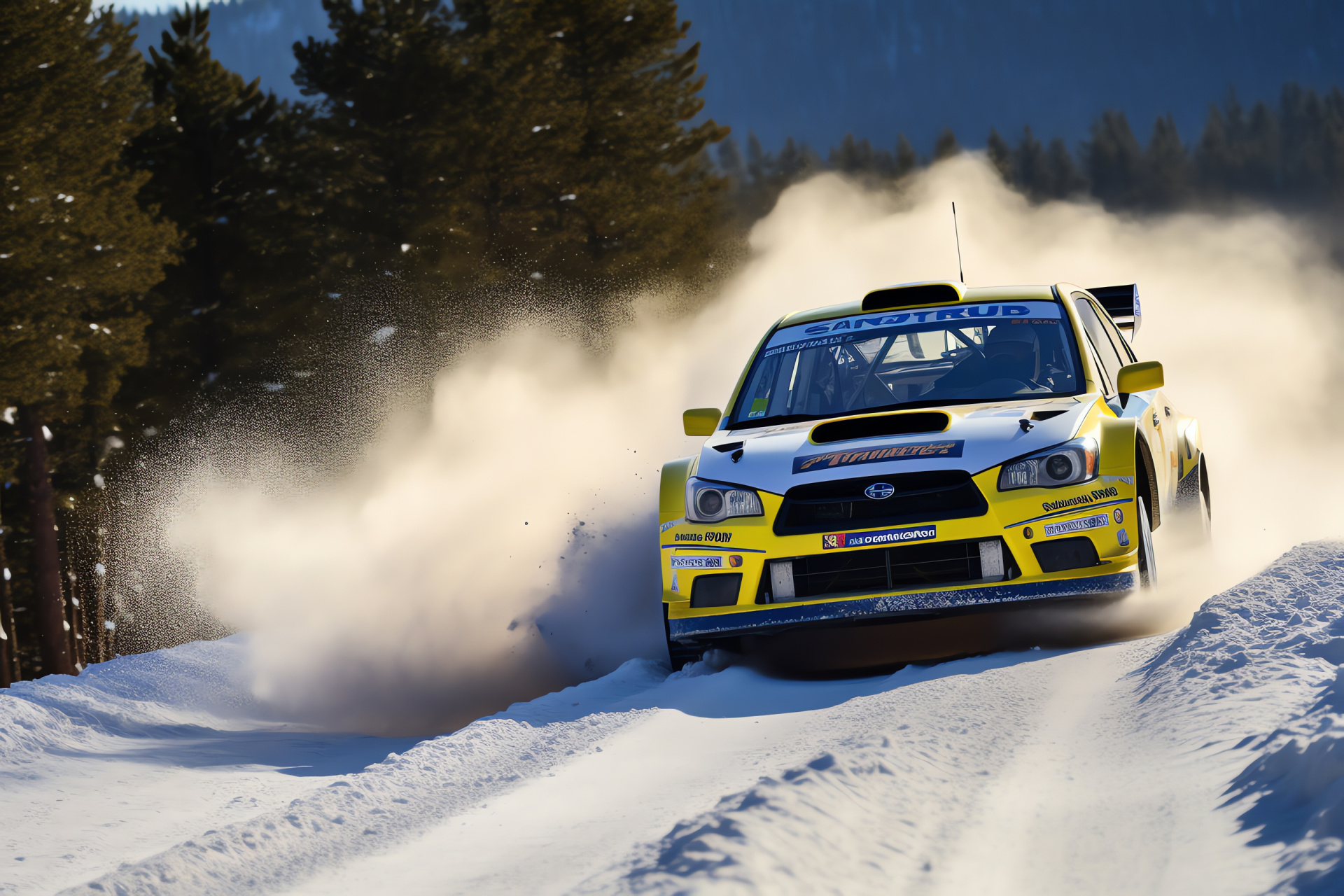 Subaru WRX Monte Carlo, Rally racing, Four-wheel traction, Winter rally specs, Performance highlights, HD Desktop Wallpaper