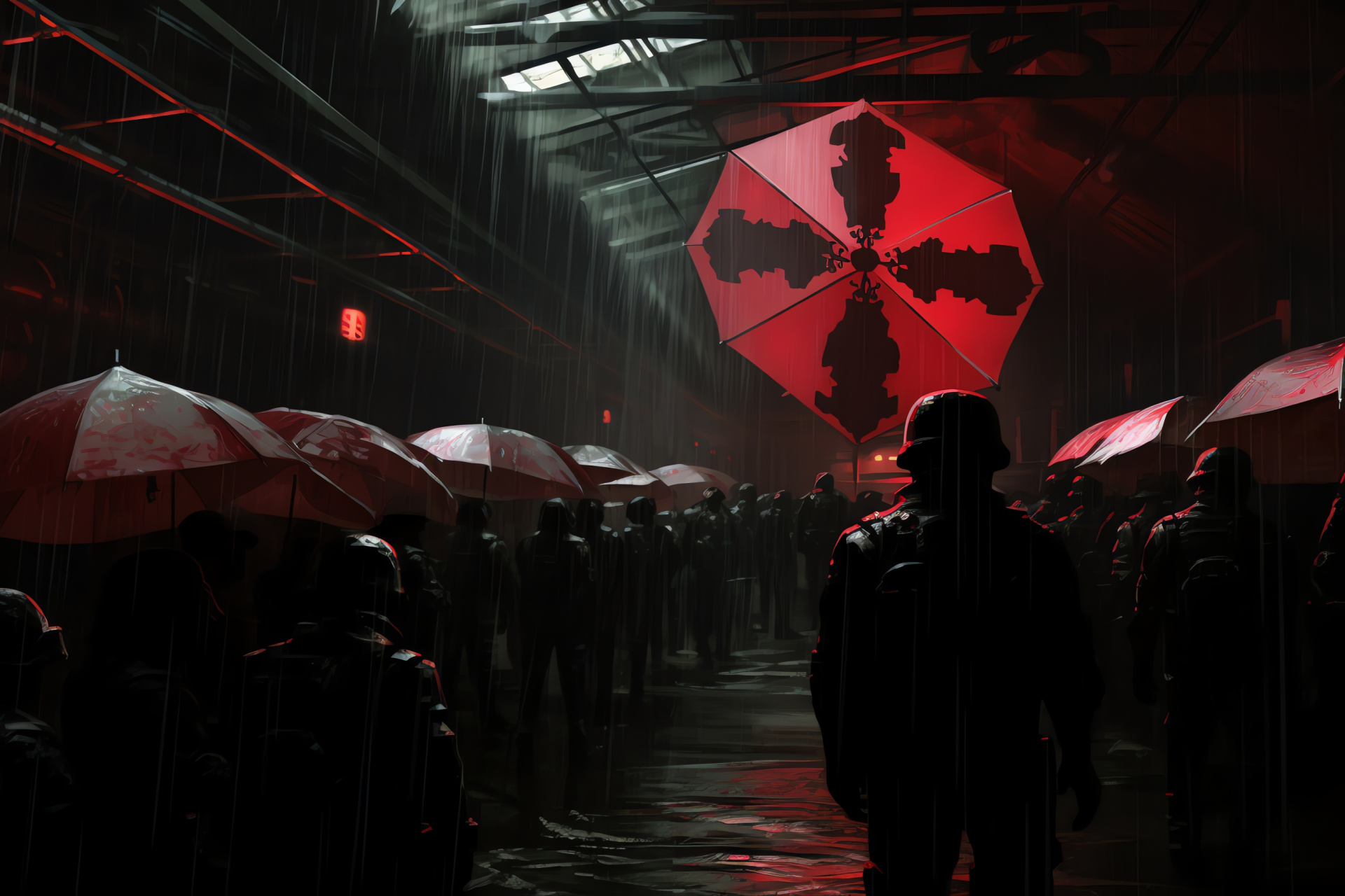 Zombie apocalypse, Urban survival, Mysterious signs, Anti-Umbrella propaganda, Resident Evil struggle, HD Desktop Image