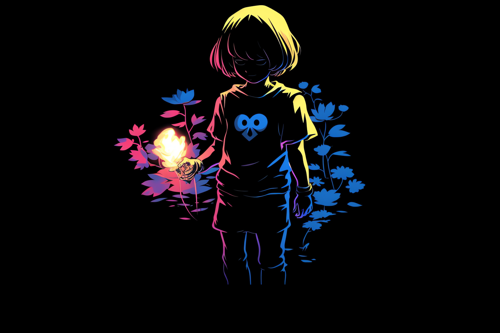 Frisk, Waterproof outfit, Child of adventure, Undertale storyline, Role-player's choice, HD Desktop Image