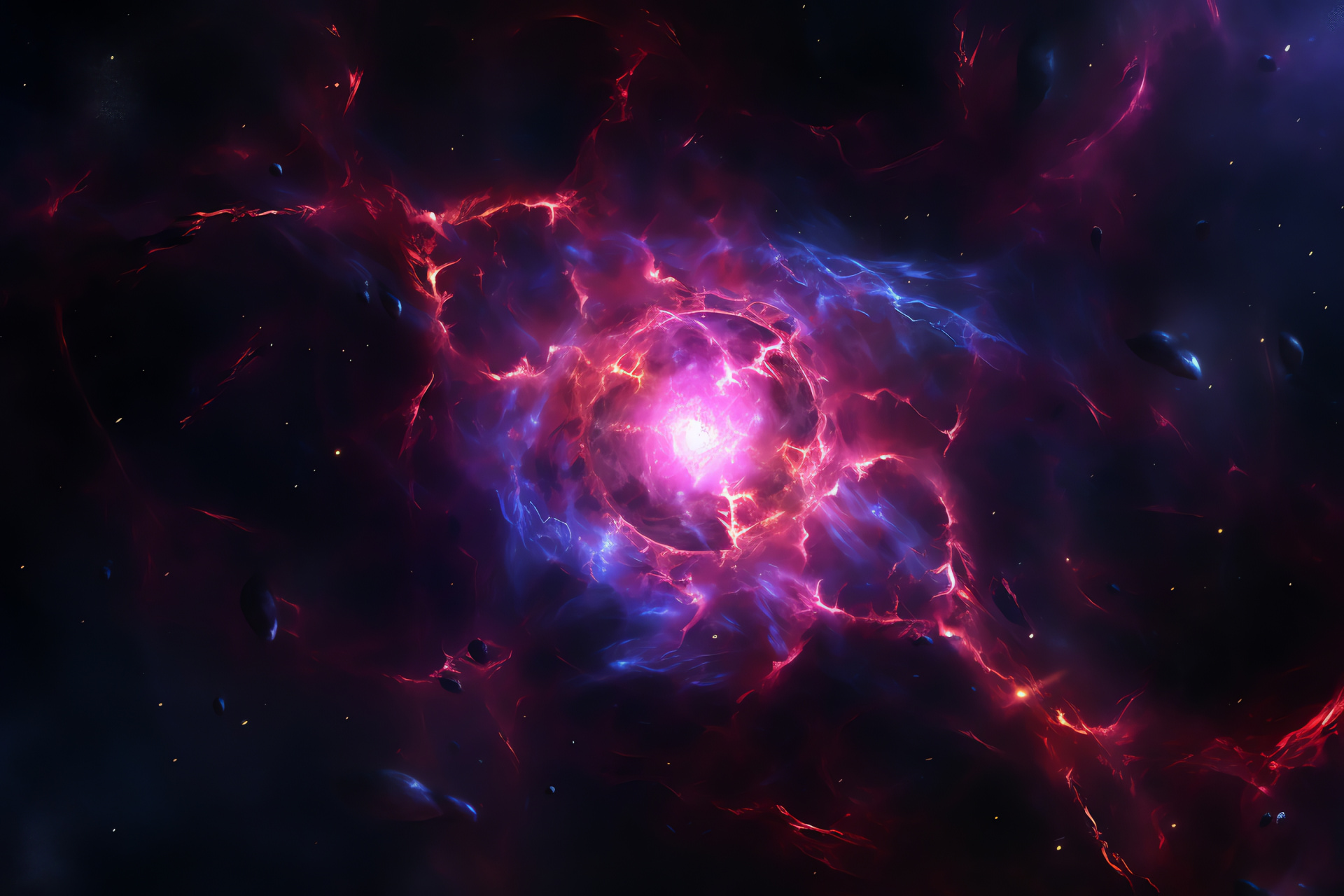 Crab Nebula remains, Taurus constellation, Supernova lineage, Stellar corpse, Cosmic phenomenon, HD Desktop Wallpaper