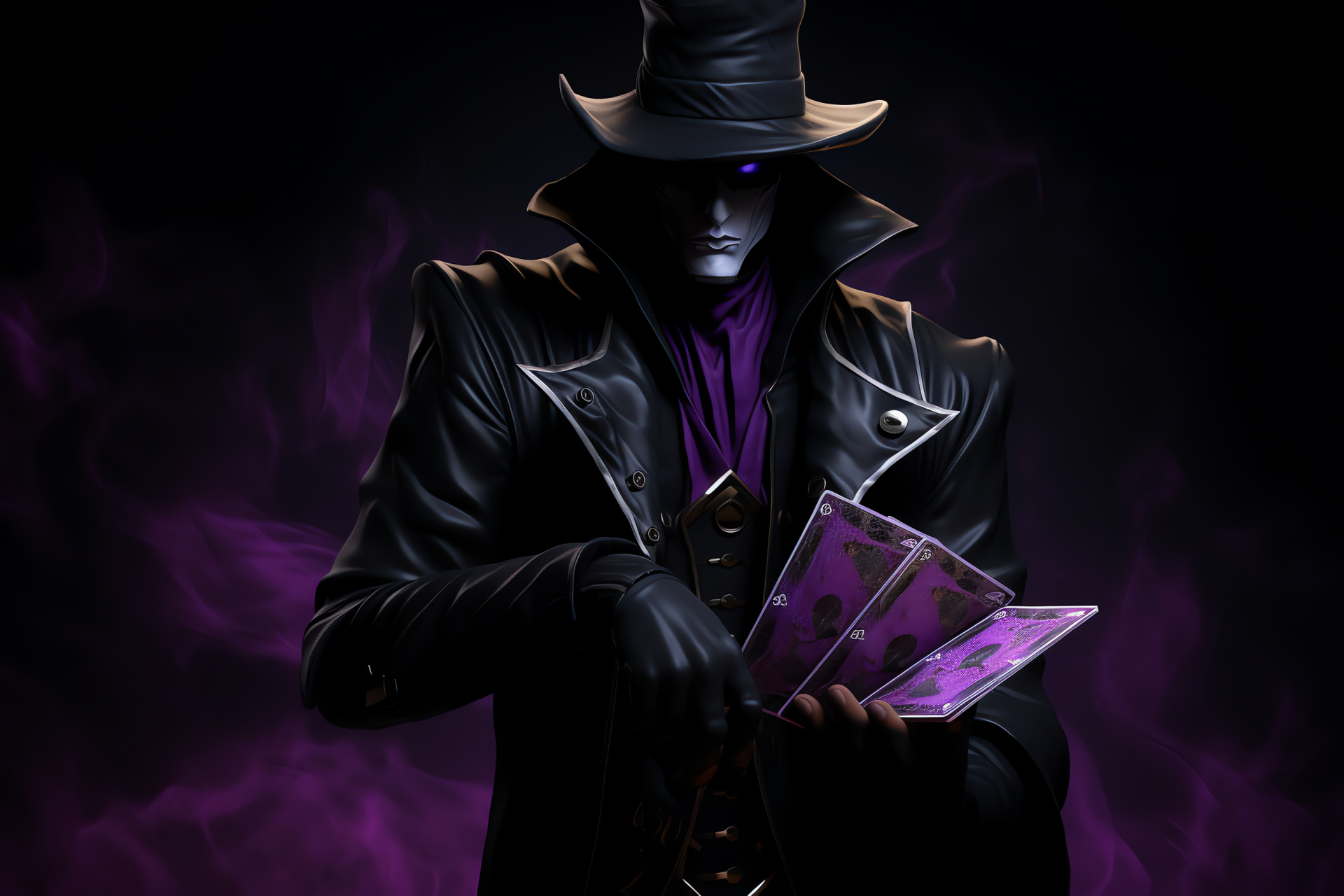 Twisted Fate, Skilled gambler, League of Legends, Mystic presence, Purple-eyed strategist, HD Desktop Image