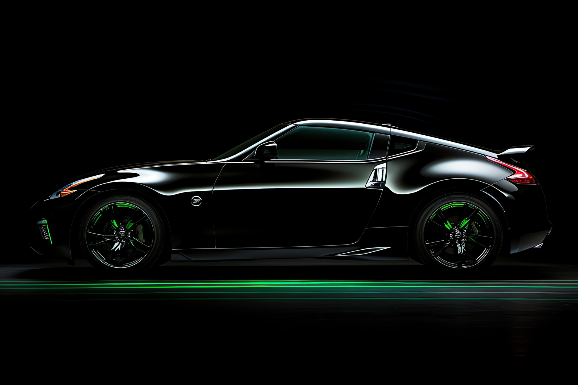 Nissan 370Z, Low-profile, Muscle car, Sleek edges, Fastback style, HD Desktop Image