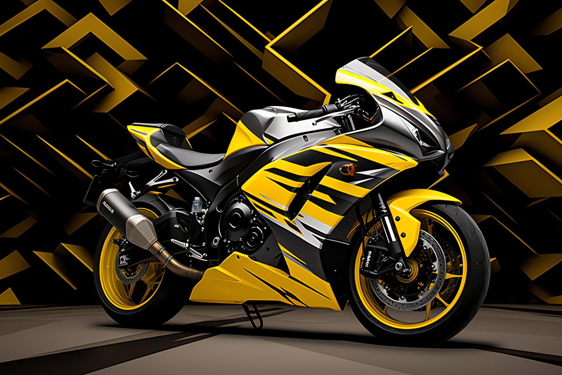 Suzuki GSX-R1000R, Sportbike design, Motorcycle artwork, Speed enthusiast, Two-wheeled performance, HD Desktop Wallpaper