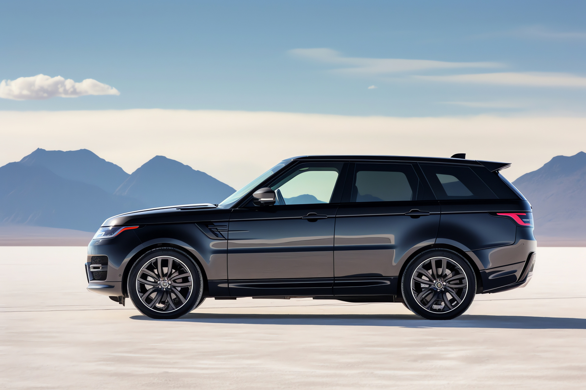 Range Rover Sport 2018, Side profile, Trio of shades, Automotive precision, Modern design, HD Desktop Image