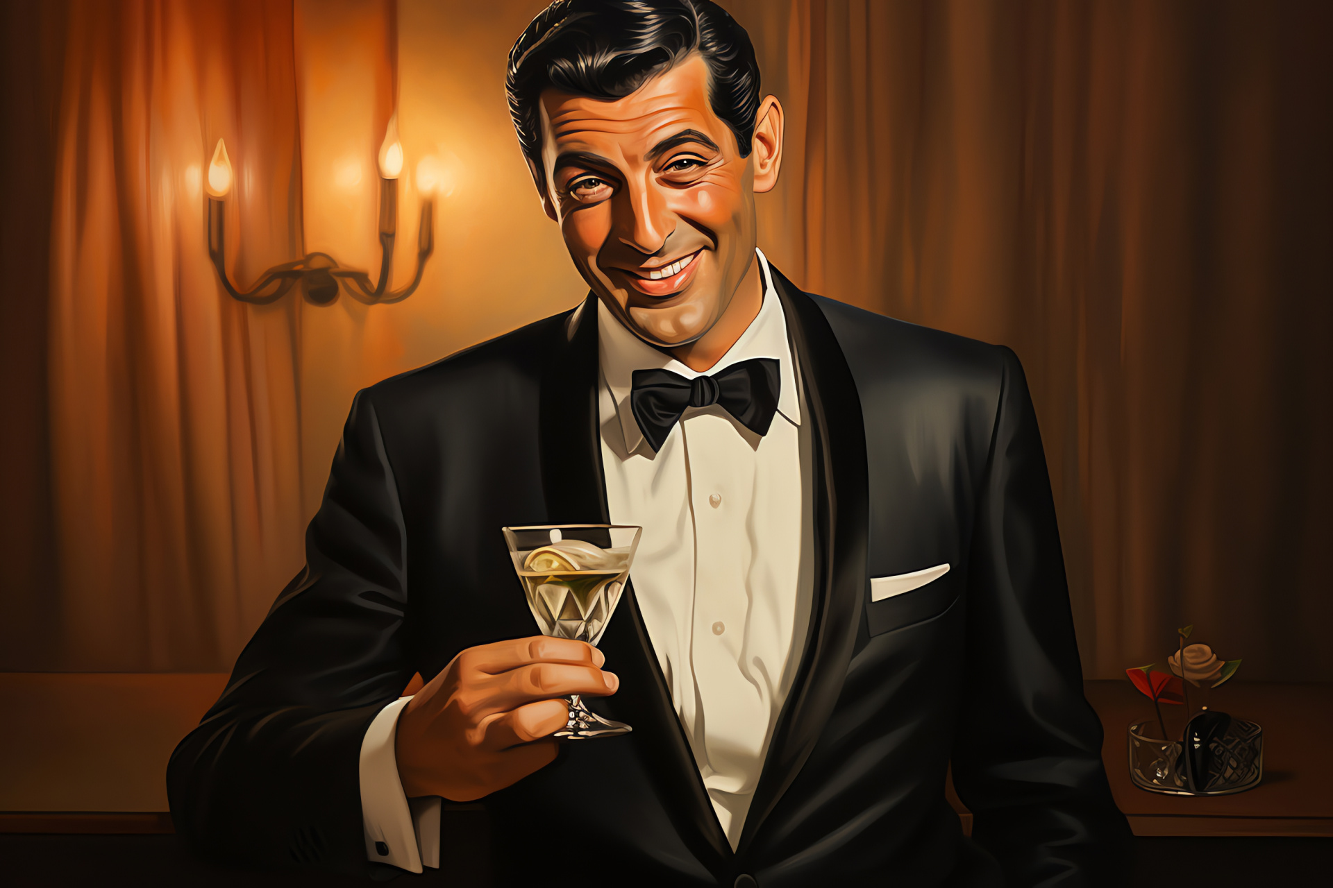 Dean Martin, Showbiz icon, Sophisticated entertainer, Smooth performer, Vintage nostalgia, HD Desktop Wallpaper