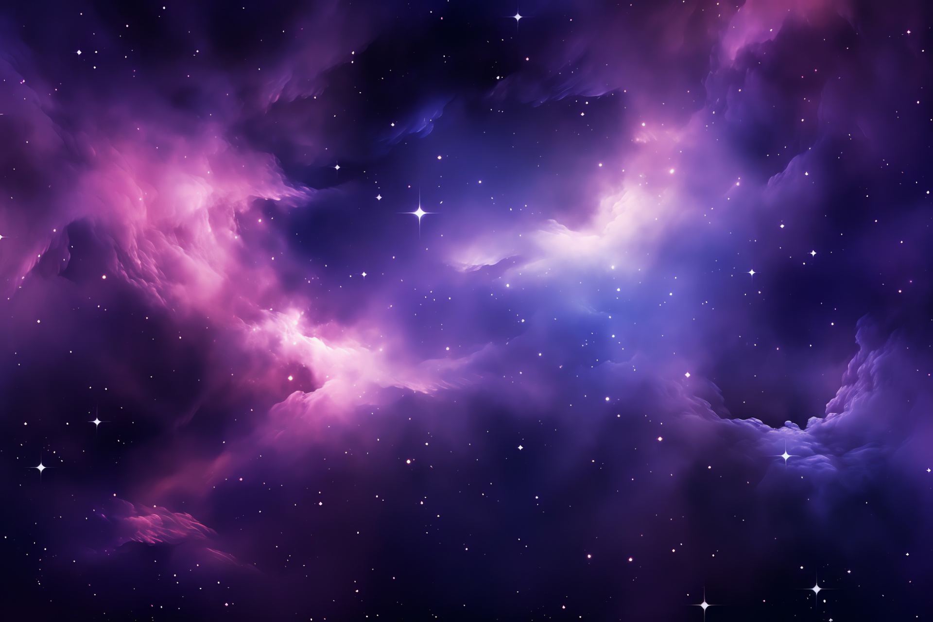 Purple Star Nebula, Space phenomenon, Celestial colors, Cosmic purples, Astronomical blues, HD Desktop Wallpaper