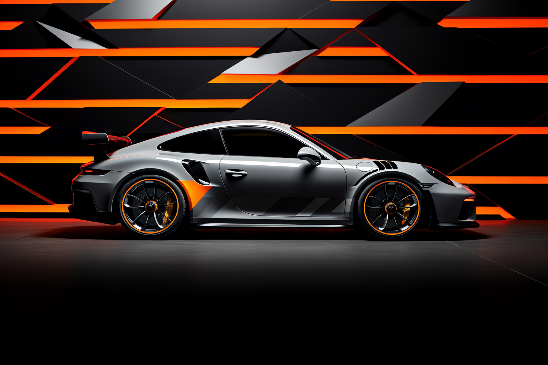 Porsche GT3 GT3RS model, Race-inspired design, Performance vehicle, Sporty car profile, Exclusive car design, HD Desktop Image