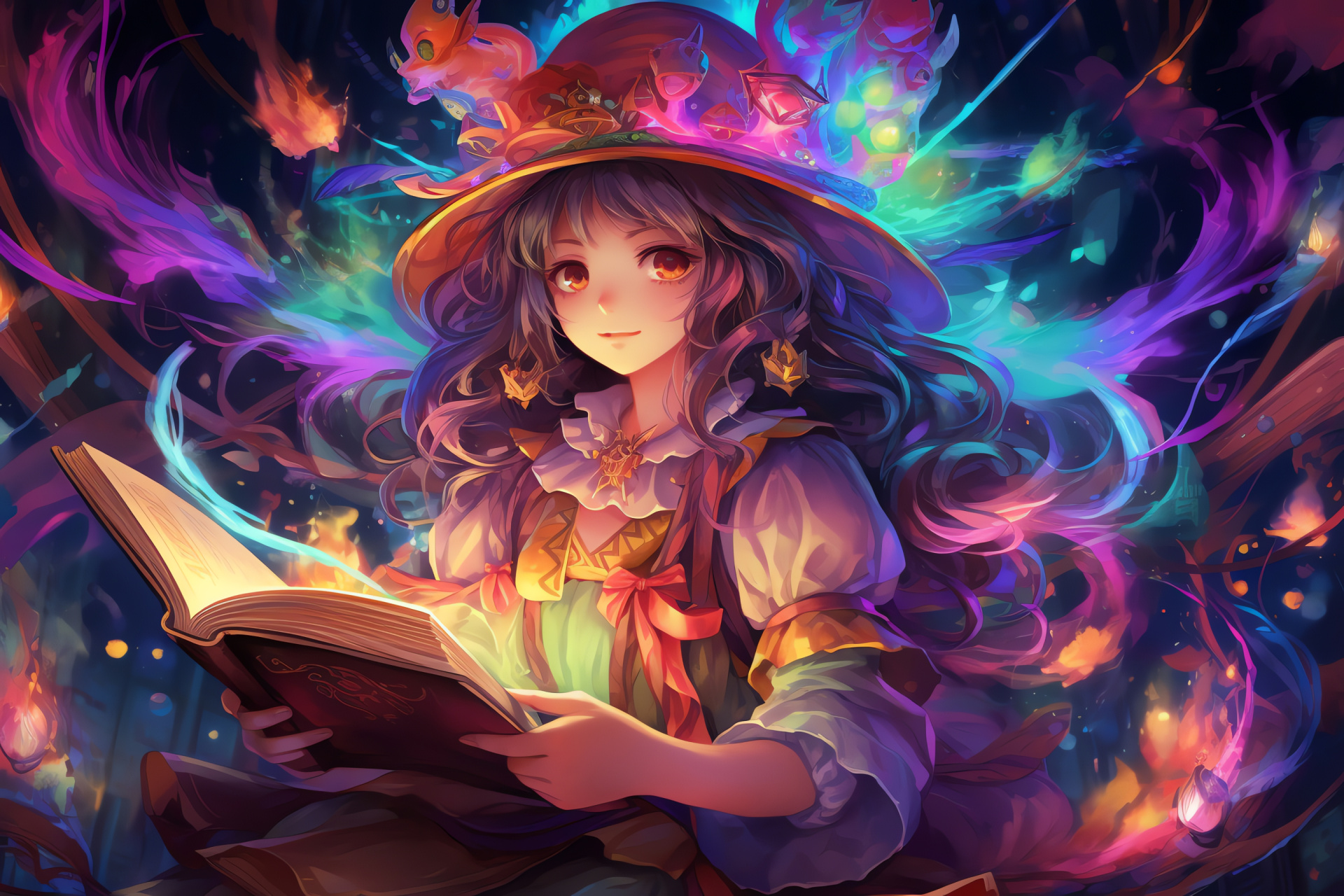 Patchouli Knowledge mage, Magic tomes collector, Voile Library setting, Elemental magic expertise, Scarlet Devil Mansion, HD Desktop Wallpaper