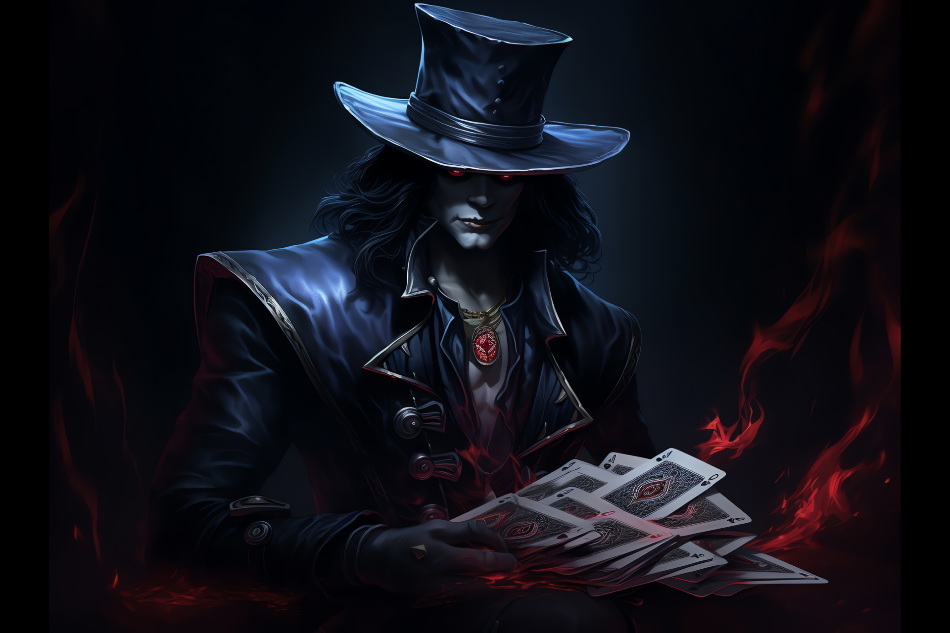 Card Master Twisted Fate, Virtual game, Renowned avatar, Male figure, Steady demeanor, HD Desktop Wallpaper