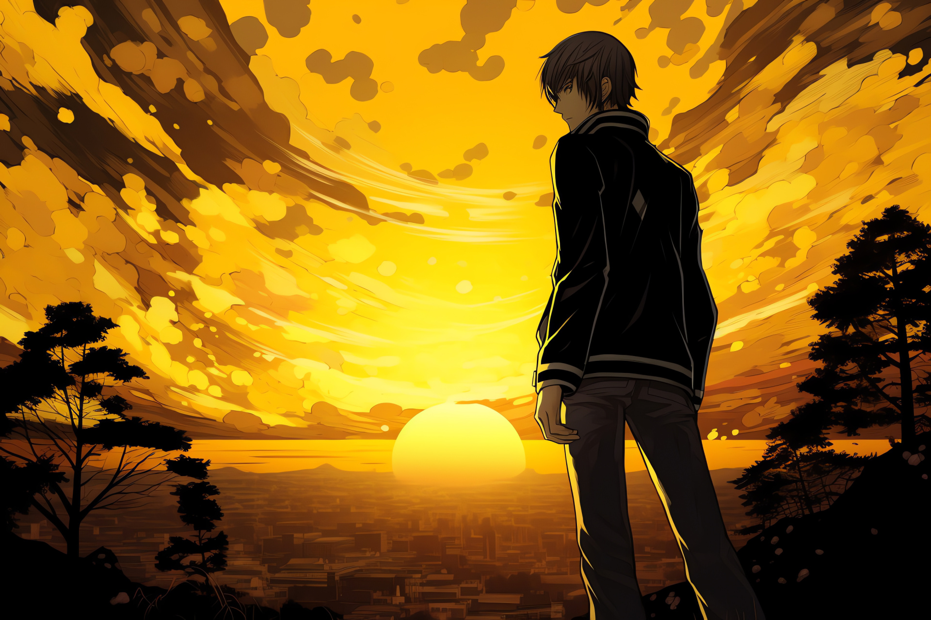 Persona 4 Golden Vita edition, Protagonist Yu Narukami, Countryside Inaba, Antagonistic Shadows, Alternate dimension, HD Desktop Wallpaper