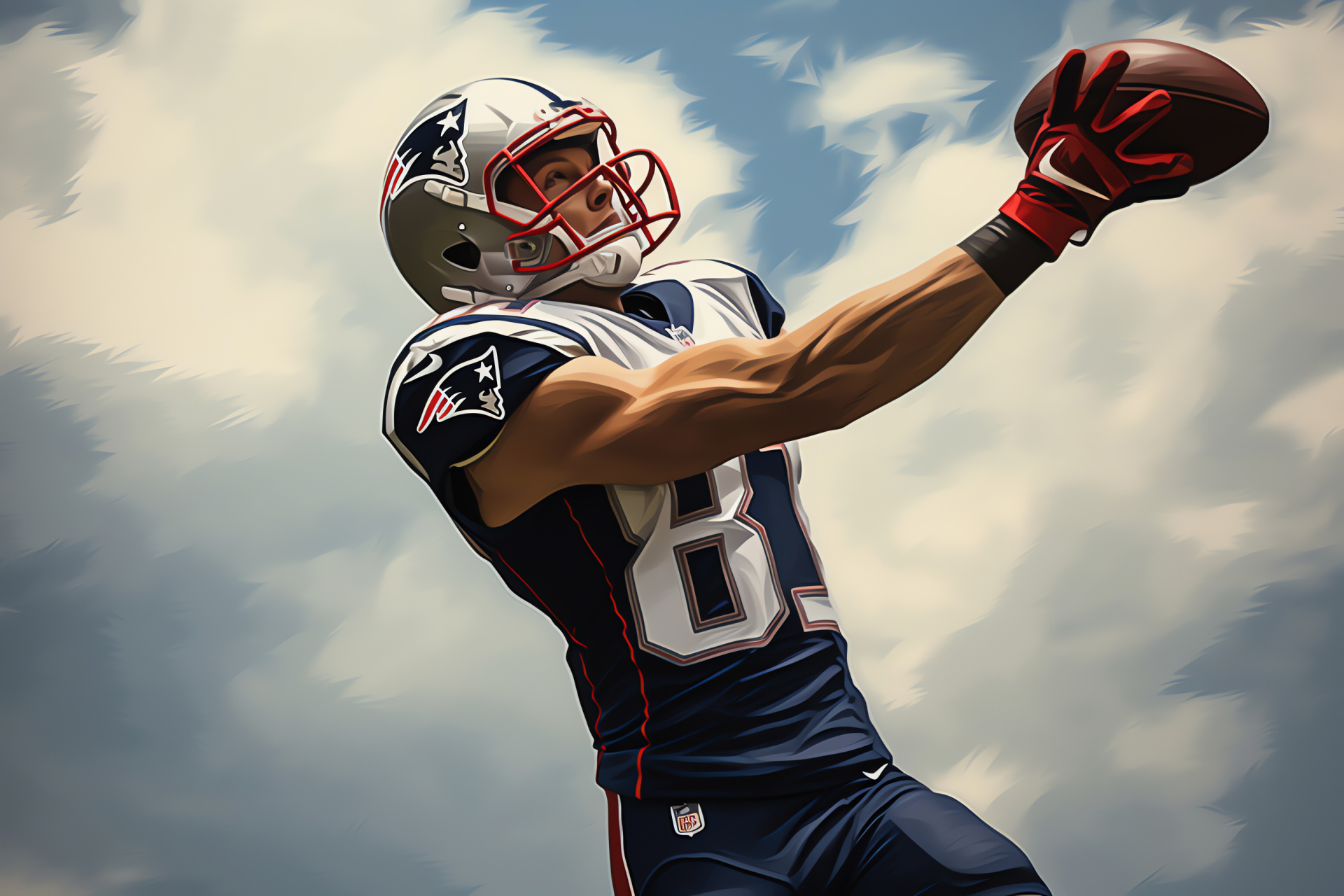 New England Patriots, Rob Gronkowski, Training drills, Tight end legend, Professional athlete, HD Desktop Wallpaper