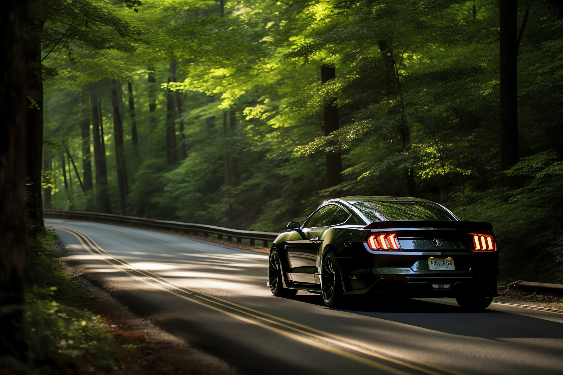 Mustang GT350 drive, Legendary Tail of the Dragon, Tennessee roadway twists, Performance exhaust layout, Appalachian allure, HD Desktop Wallpaper