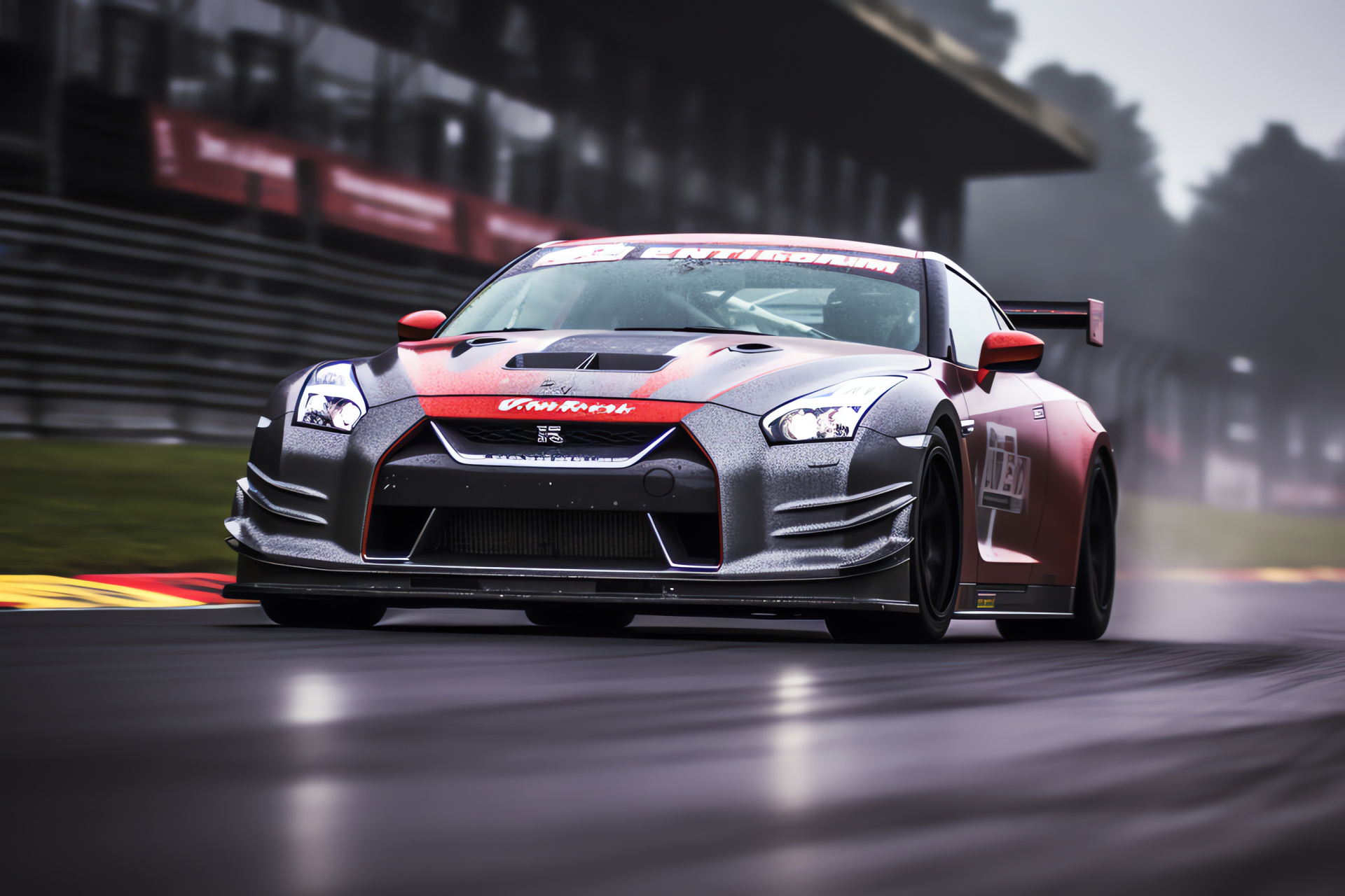 Nissan GTR R35, Nurburgring track, Nismo model, motorsport aerodynamics, race-ready, HD Desktop Image