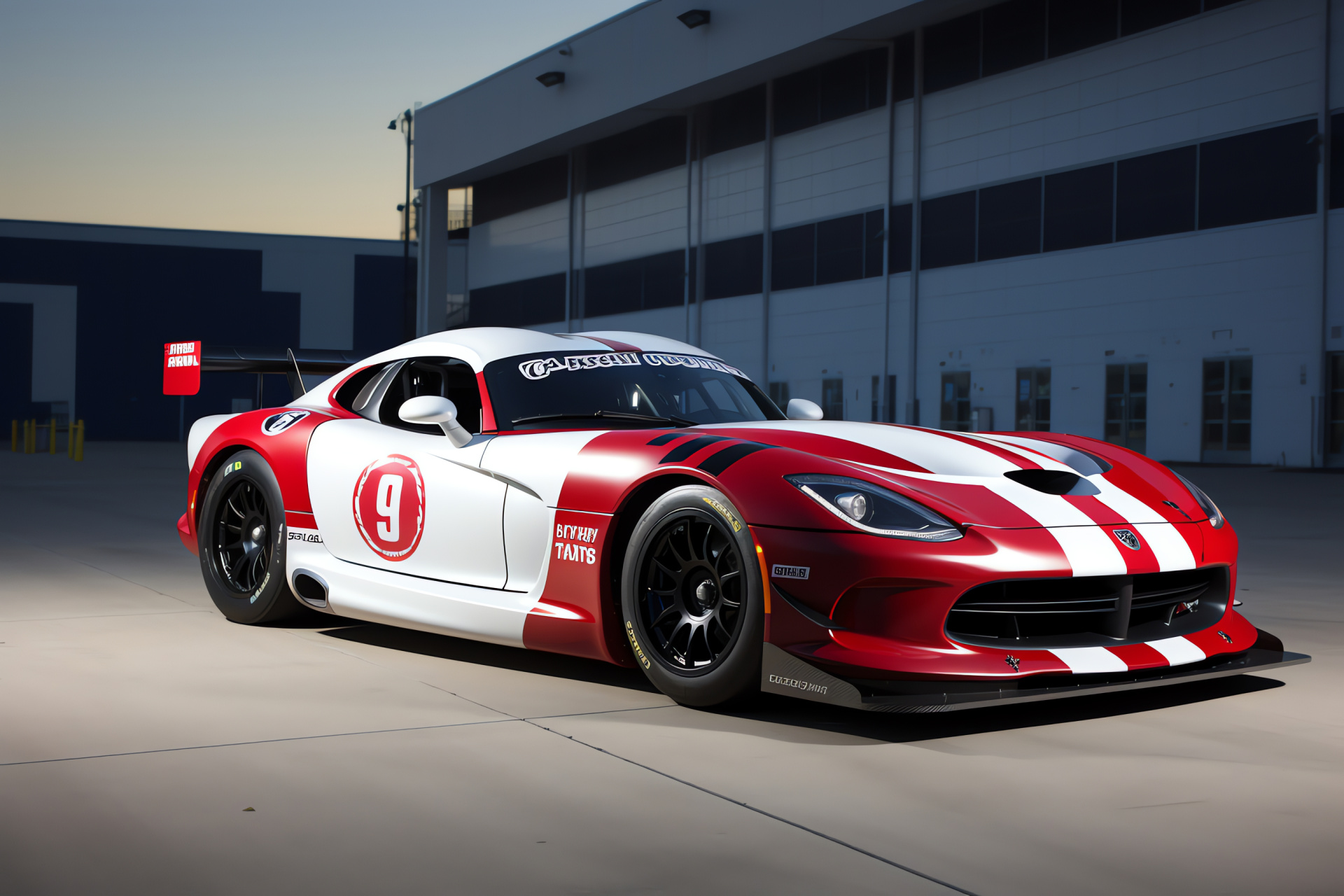 Viper Vehicle GTS-R, Daytona Speedway performance, auto racing, high-speed motorsports, racecar design, HD Desktop Wallpaper