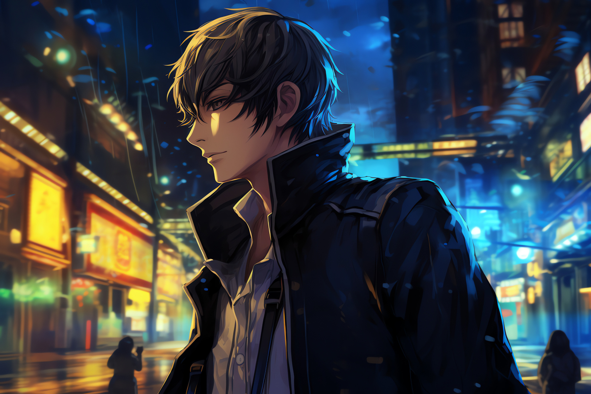 Persona 4 HD Inaba setting, Naoto Shirogane role, Detective theme, Hidden clues, Virtual township, HD Desktop Image