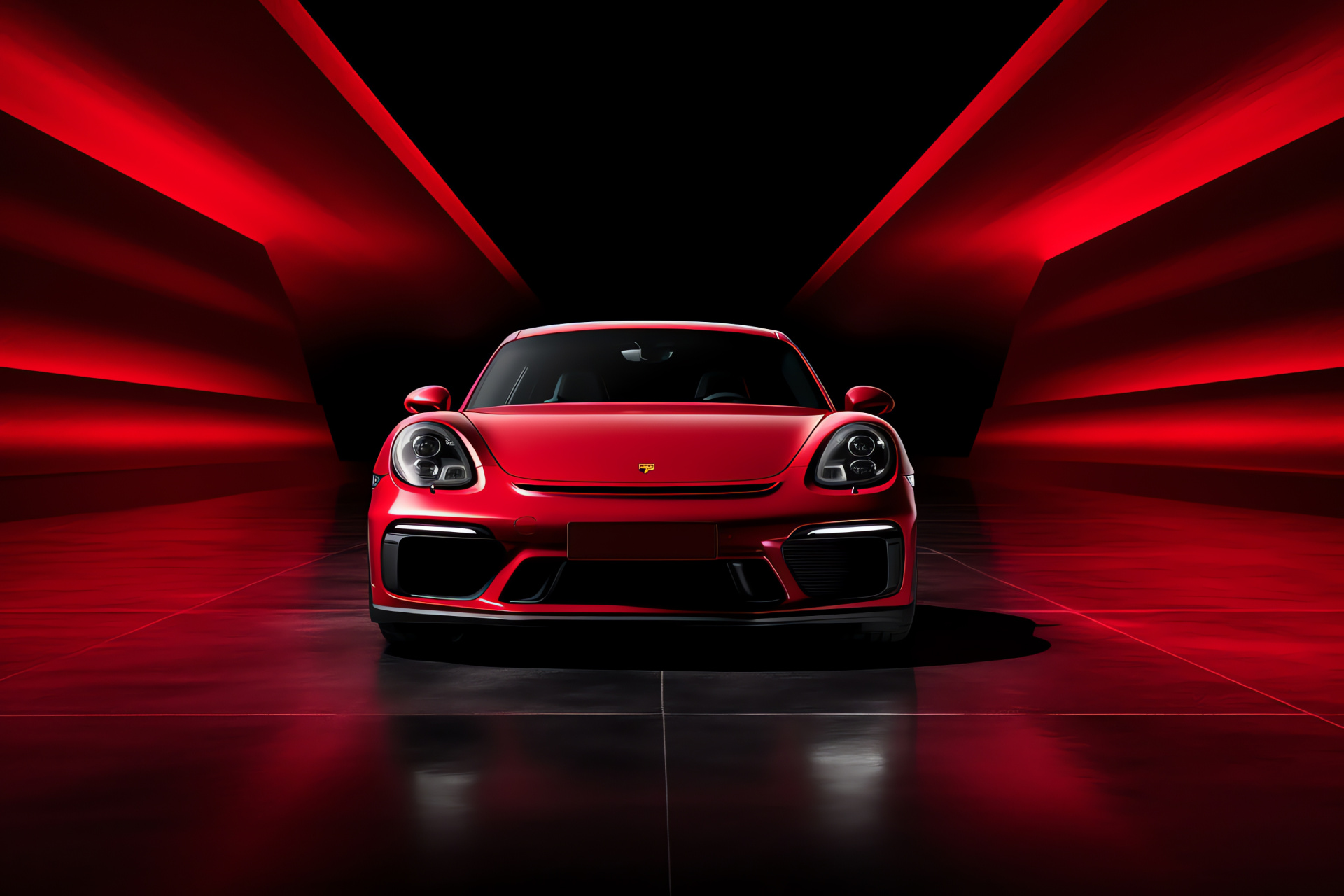 Cayman GT4 performance, Sports car red livery, Premium driving experience, Aggressive automotive styling, Racetrack ergonomics, HD Desktop Wallpaper