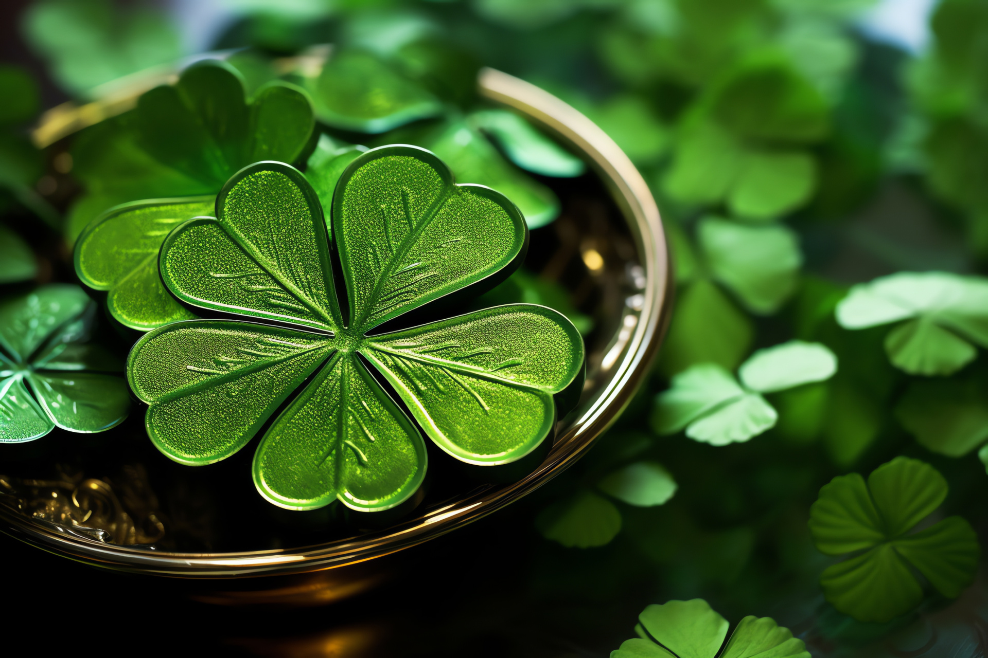 Lucky Irish charm, Saint Patrick's Day, Tavern setting, Traditional color, Stout beverage, HD Desktop Wallpaper