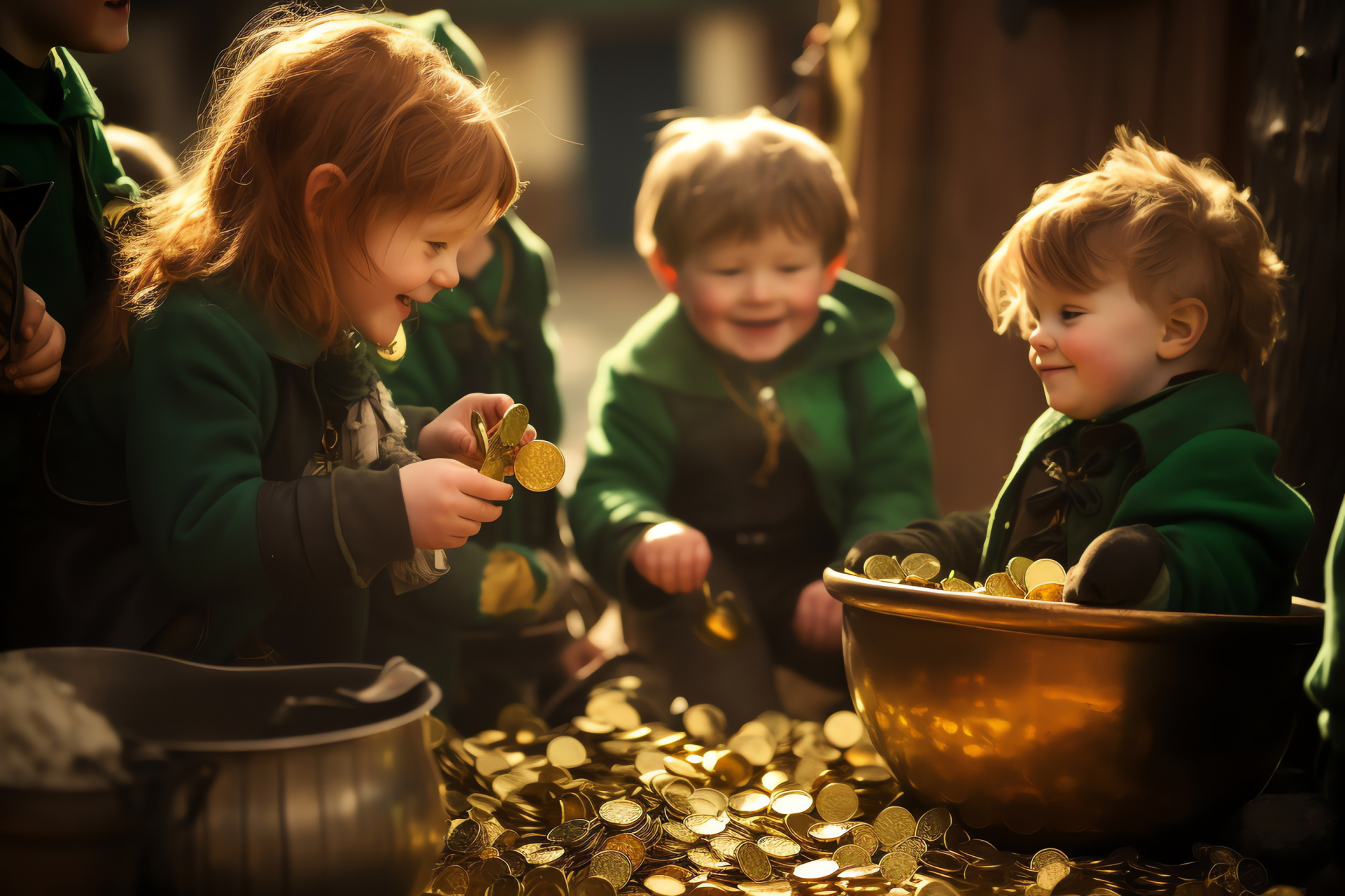 Saint Patrick's Day, Traditions of Ireland, Festive holiday, Mythical leprechauns, Treasure-themed, HD Desktop Image