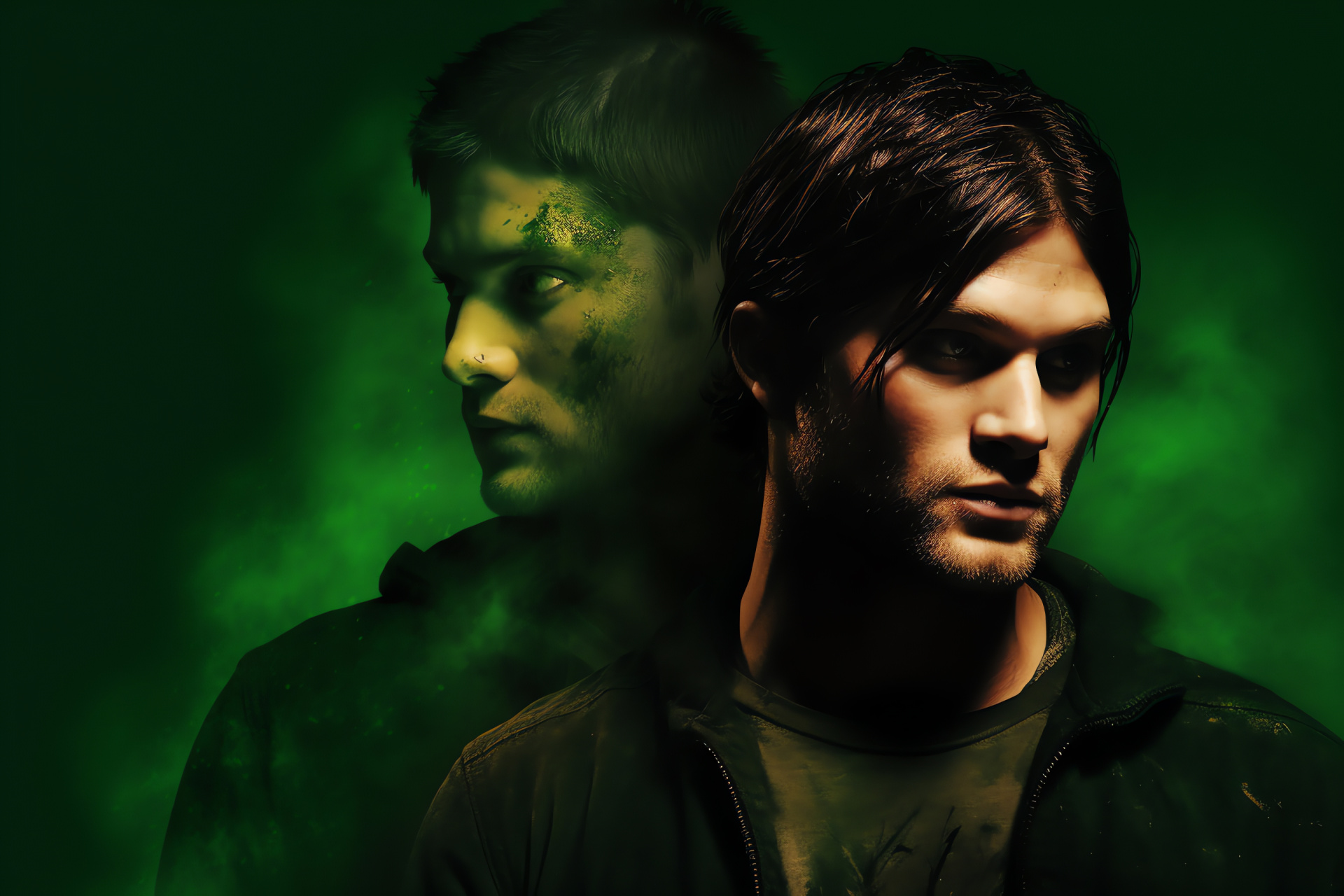 Jensen Ackles and Jared Padalecki, TV series Supernatural, Paranormal hunters, Mystic creatures, Winchester saga, HD Desktop Image