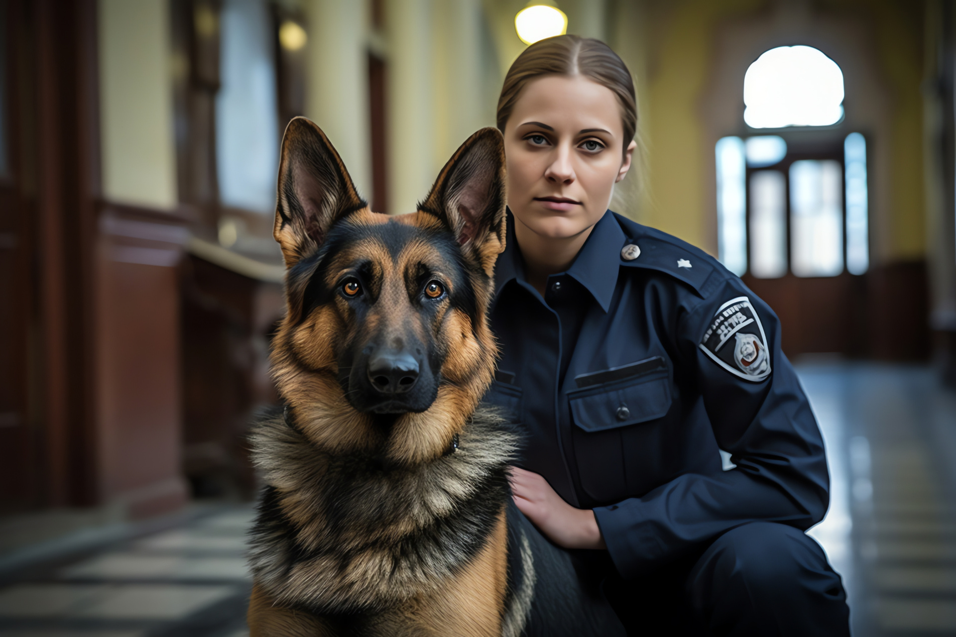 K9 Police German Shepherd, Service animal, Law enforcement, Animal training, Protective duty, HD Desktop Image