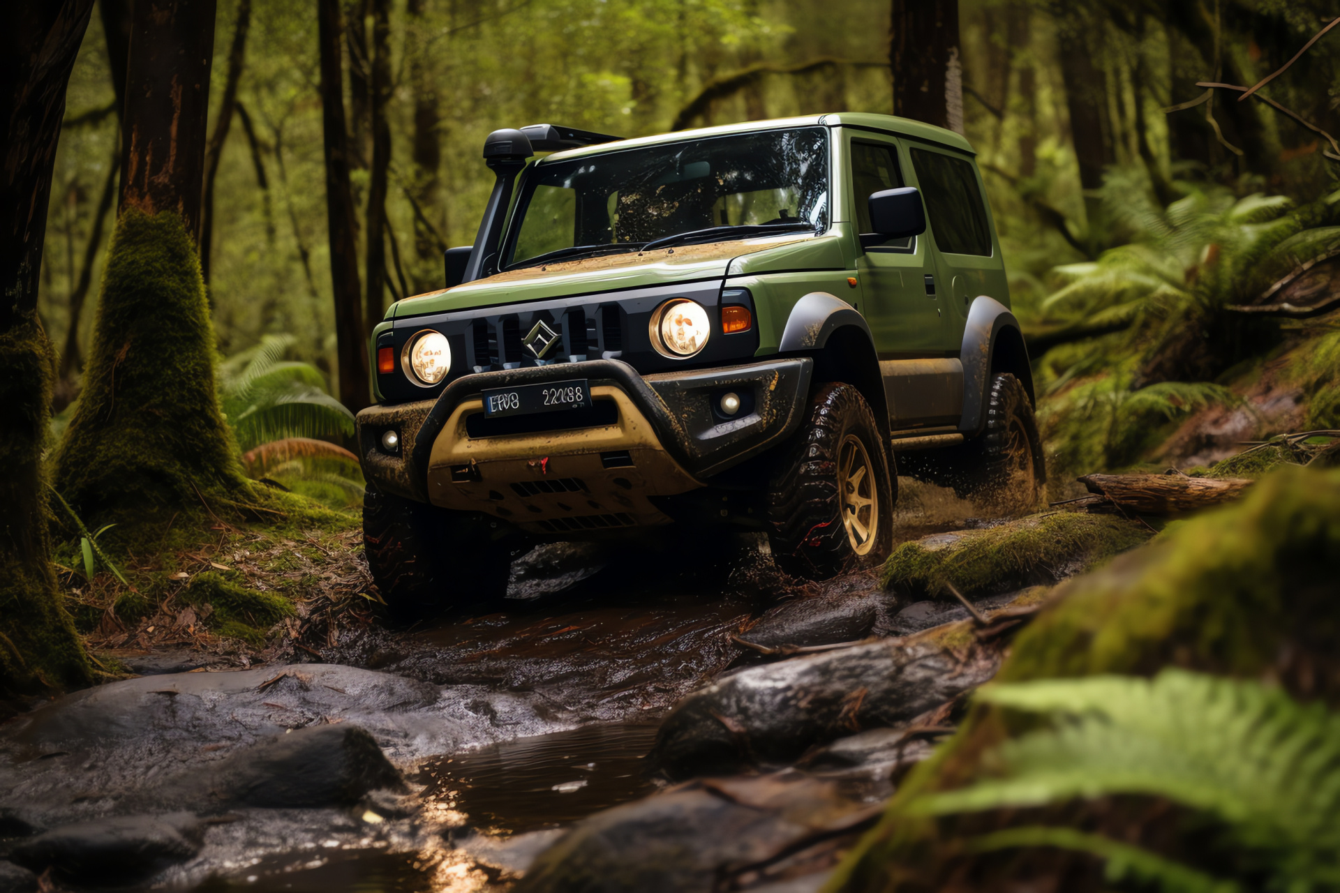 Suzuki Jimny Sierra, Australian Outback, 4x4 vehicle, Off-road capabilities, Rugged exploration, HD Desktop Wallpaper