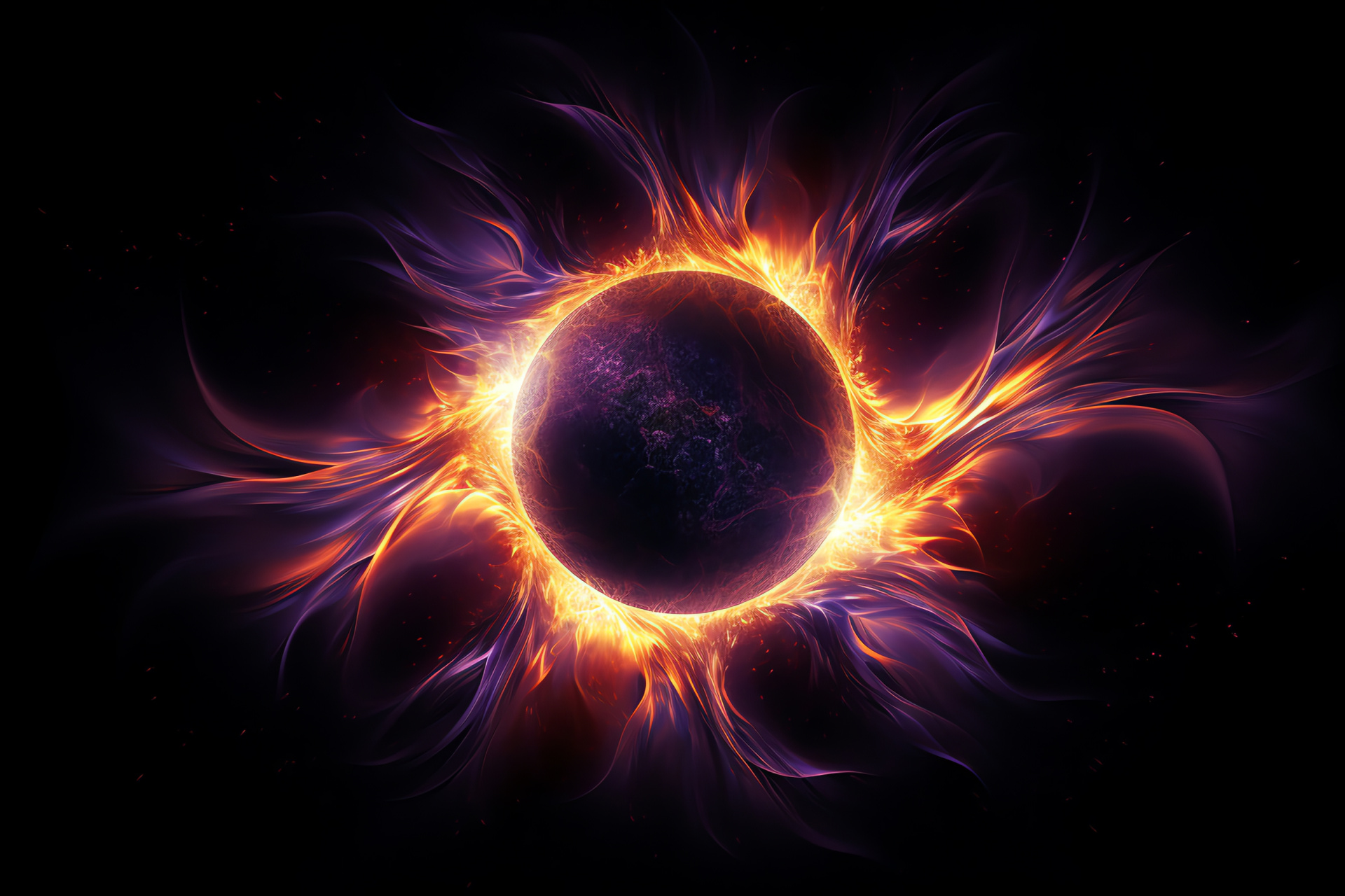 Eclipse phenomenon, Stellar performance, Infinite cosmos, Galactic splendor, Skyward scene, HD Desktop Image