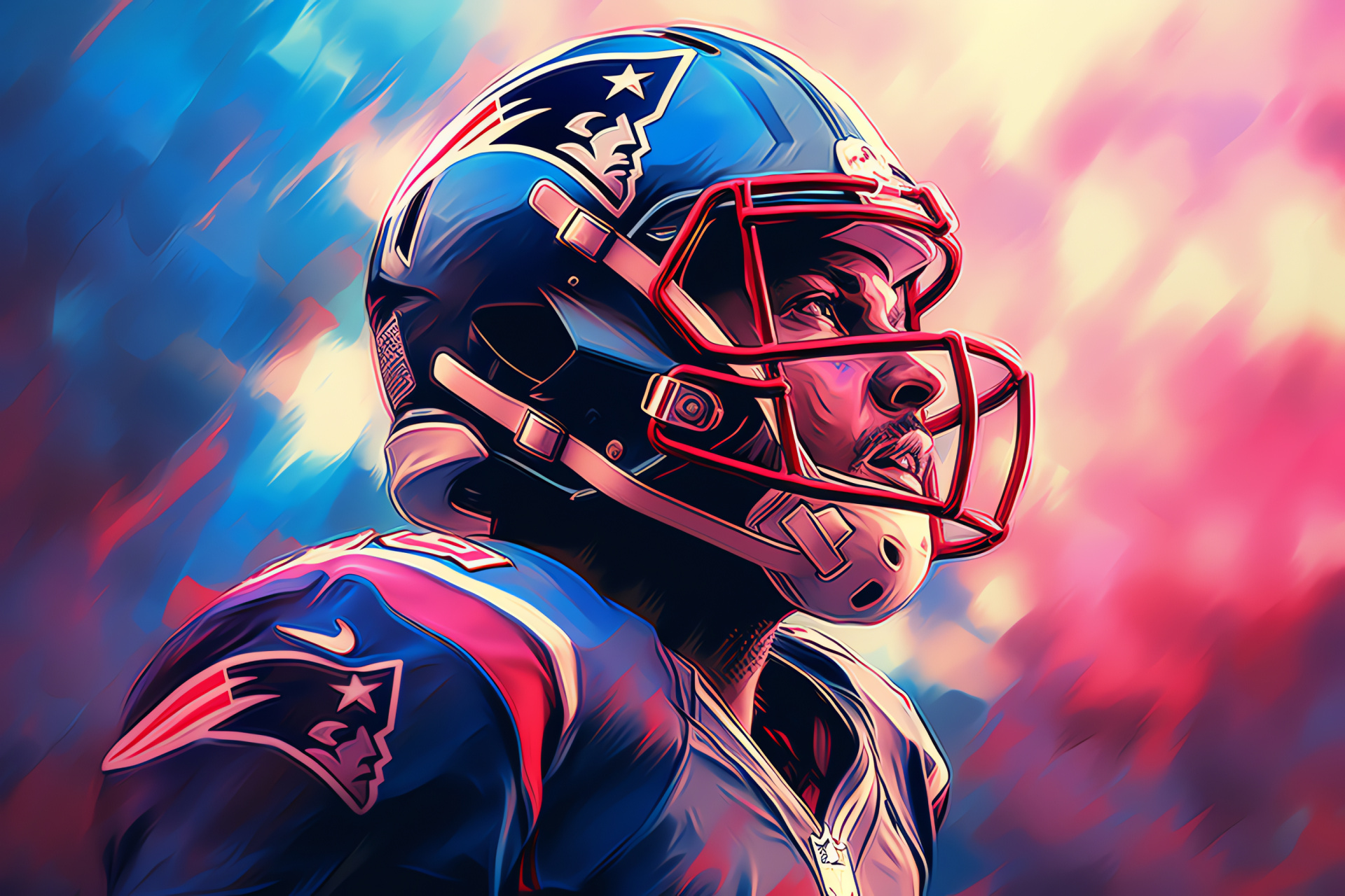 New England Patriots, Community engagement, Youth education, Team spirit, High school event, HD Desktop Image