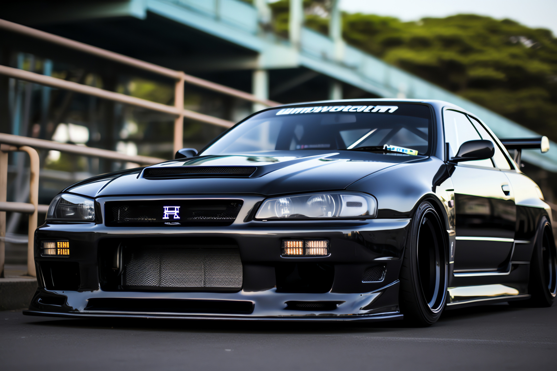 Nissan Skyline GTR R33, Japanese racing circuit, Motorsports event, Track-ready design, Motorsport competition, HD Desktop Image