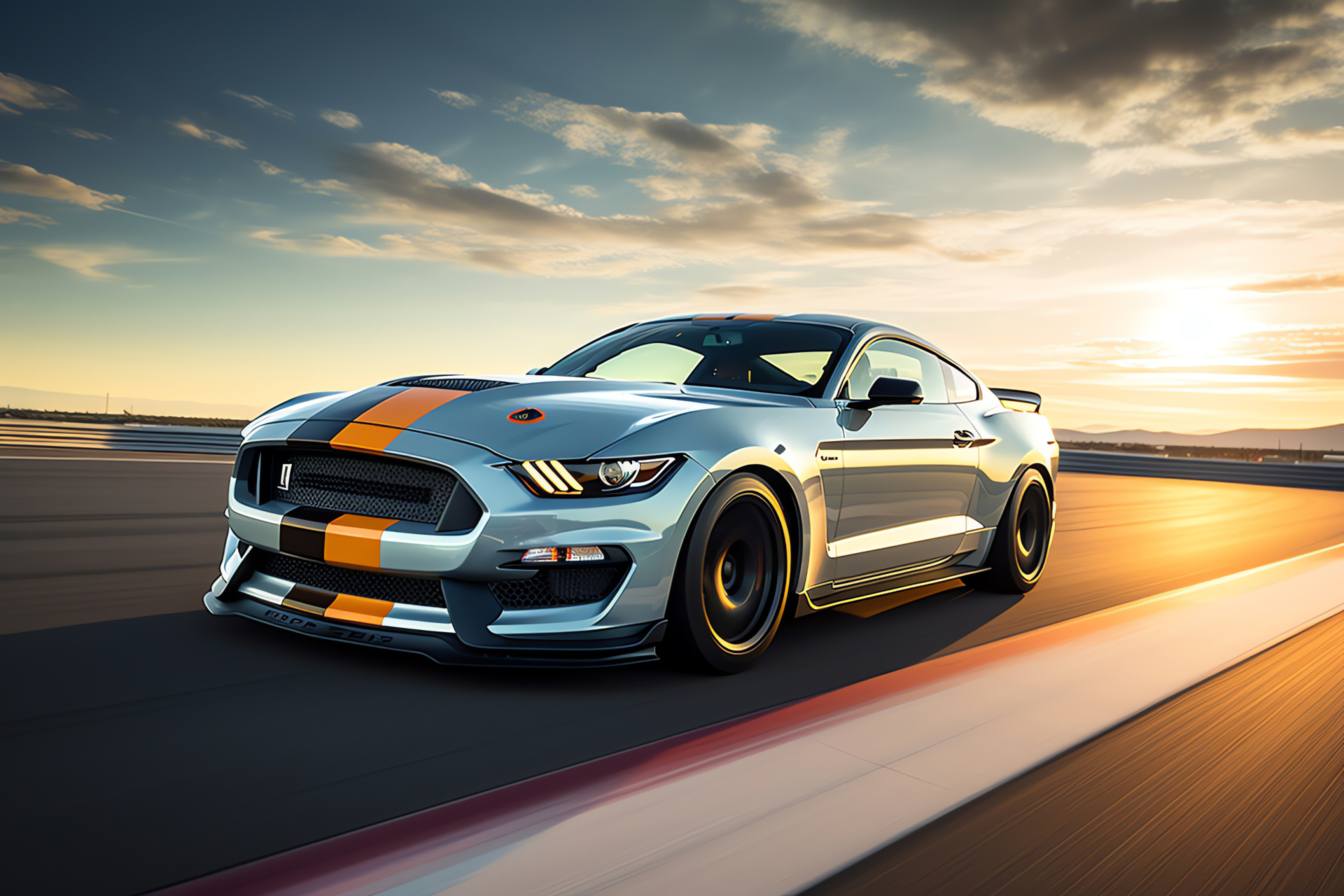 Shelby Mustang GT350R Heritage, Muscle car racing, Performance vehicles, Track stripes, Aero dynamics, HD Desktop Wallpaper