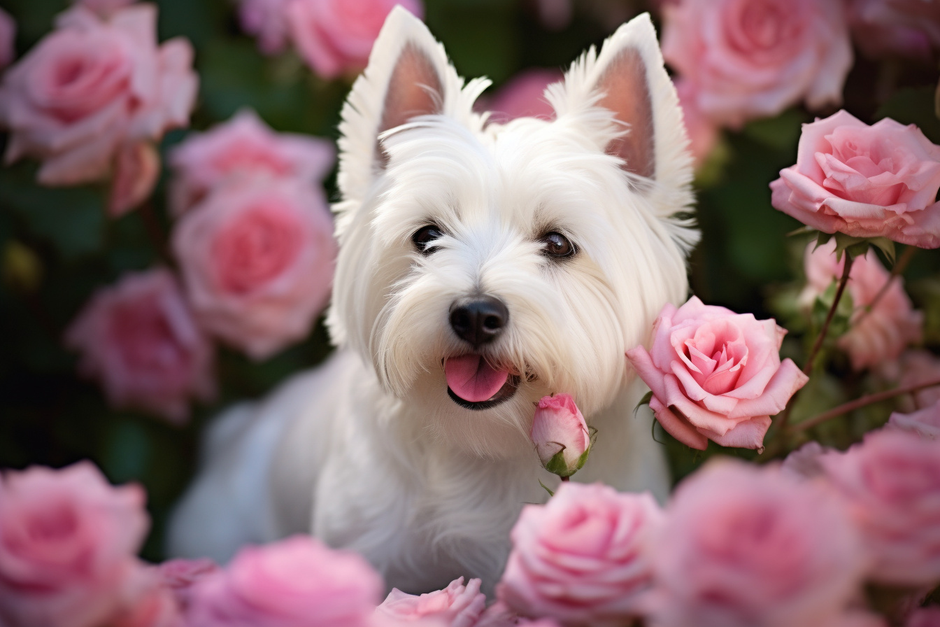 Westie elegance, Terrier breed, Pet photography, Pampered pets, Domestic animal portrait, HD Desktop Wallpaper