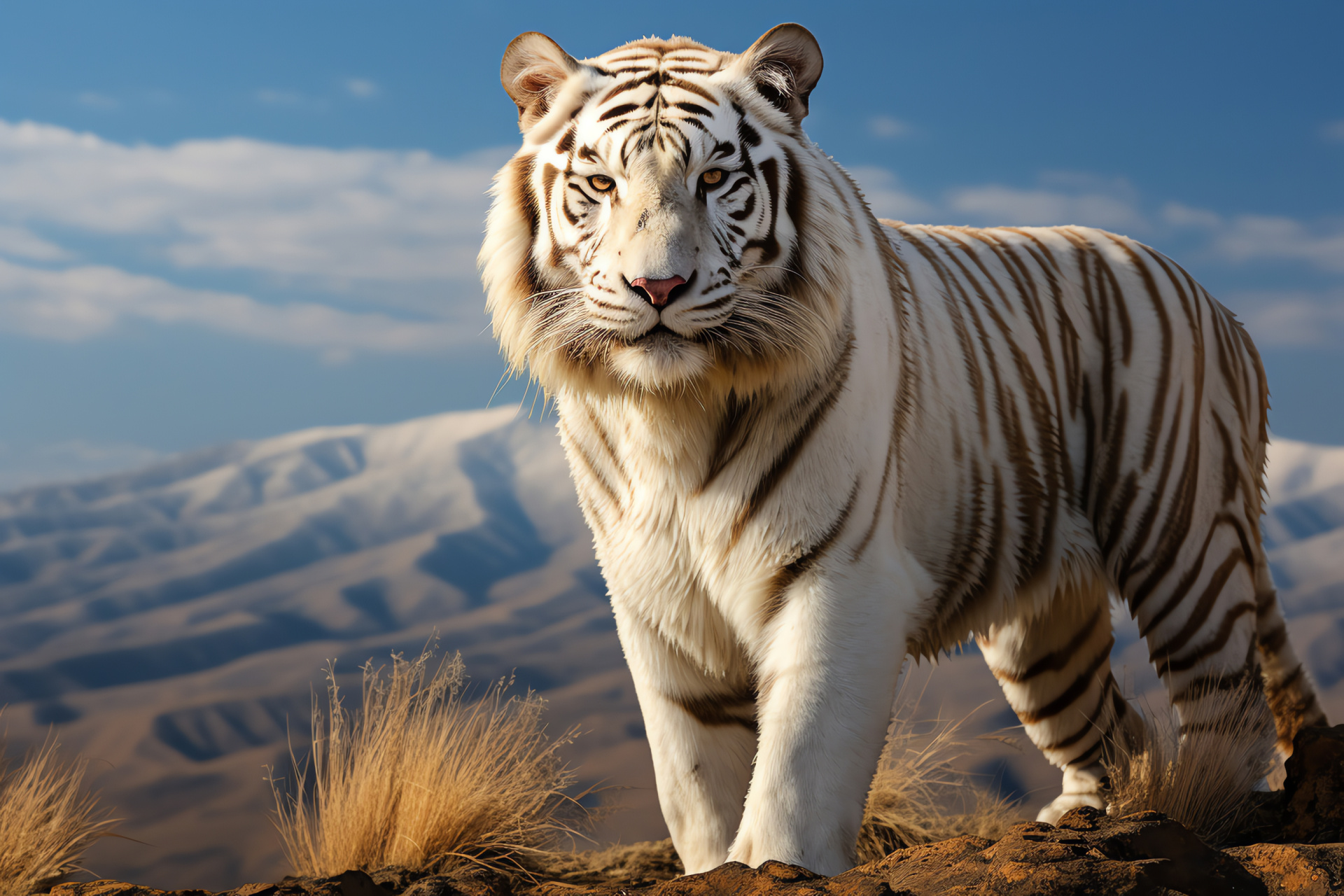 White Tiger, Hunter's eyes, Sedate gaze, Precious metals, Arctic resemblance, HD Desktop Wallpaper