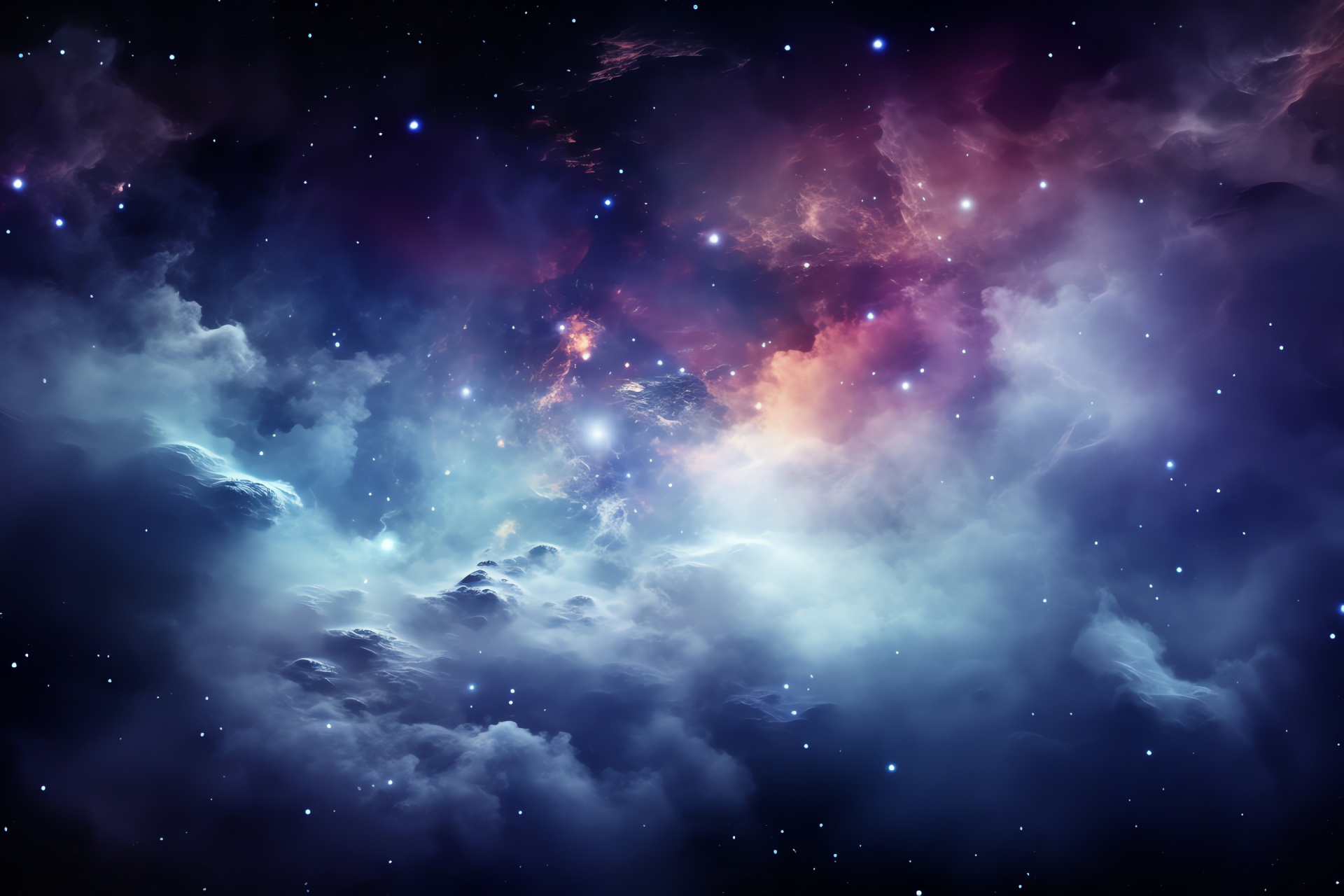 Stellar, high-definition space vista, cosmic panorama, celestial vibrancy, HD Desktop Wallpaper