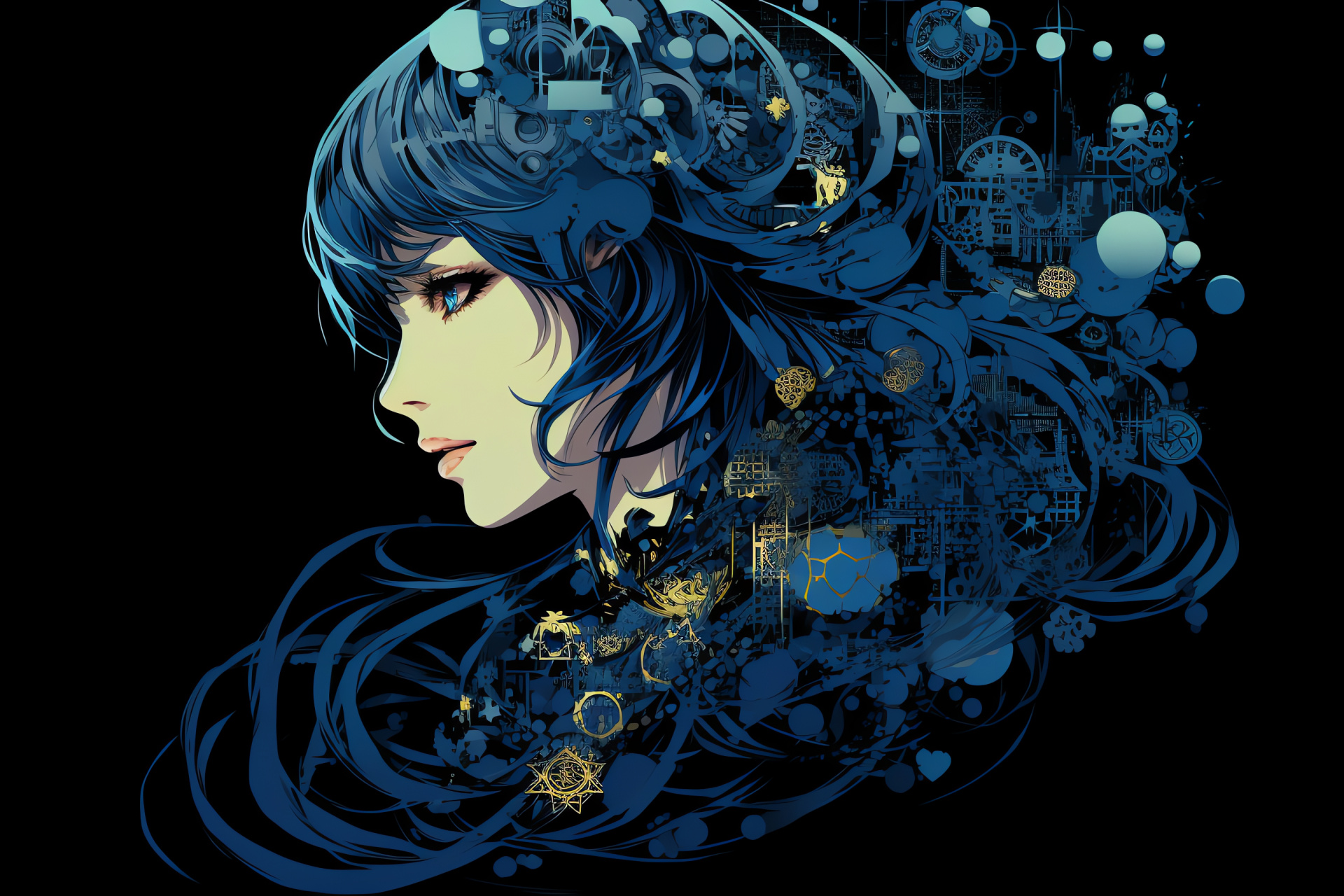 Persona 4 HD, Nightly screen, Naoto Shirogane, Sleuth prowess, Dreamlike ambiance, HD Desktop Image