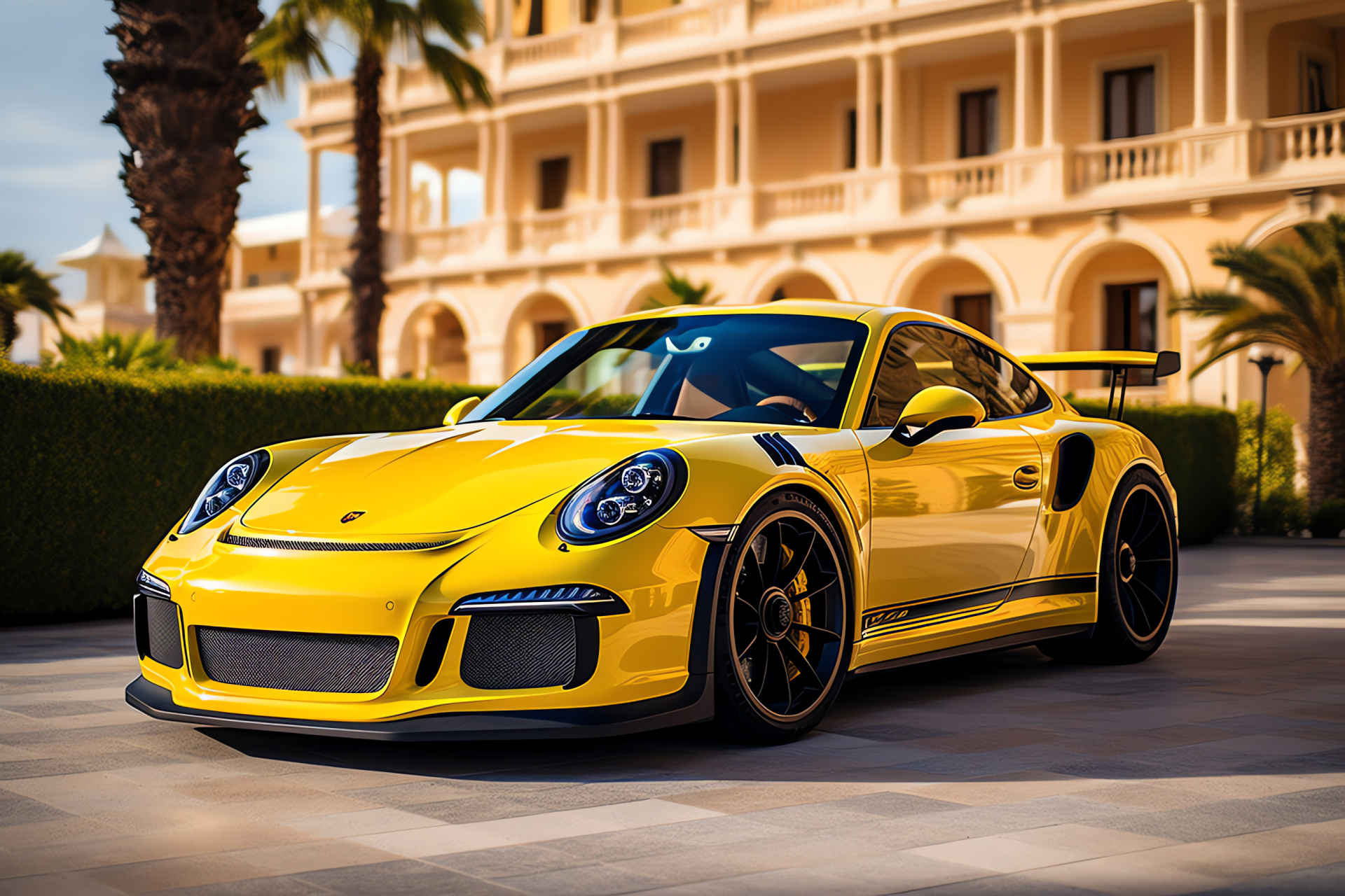 Porsche 911 GT3 RS 4.0, Saint-Tropez luxury, Speed and leisure, Marina backdrop, French Riviera car, HD Desktop Wallpaper