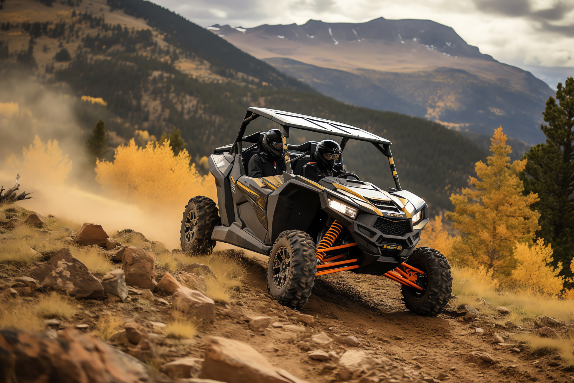 Polaris RZR, High-altitude terrain, Colorado off-road, Advanced utility vehicle, Outdoor exploration UTV, HD Desktop Image