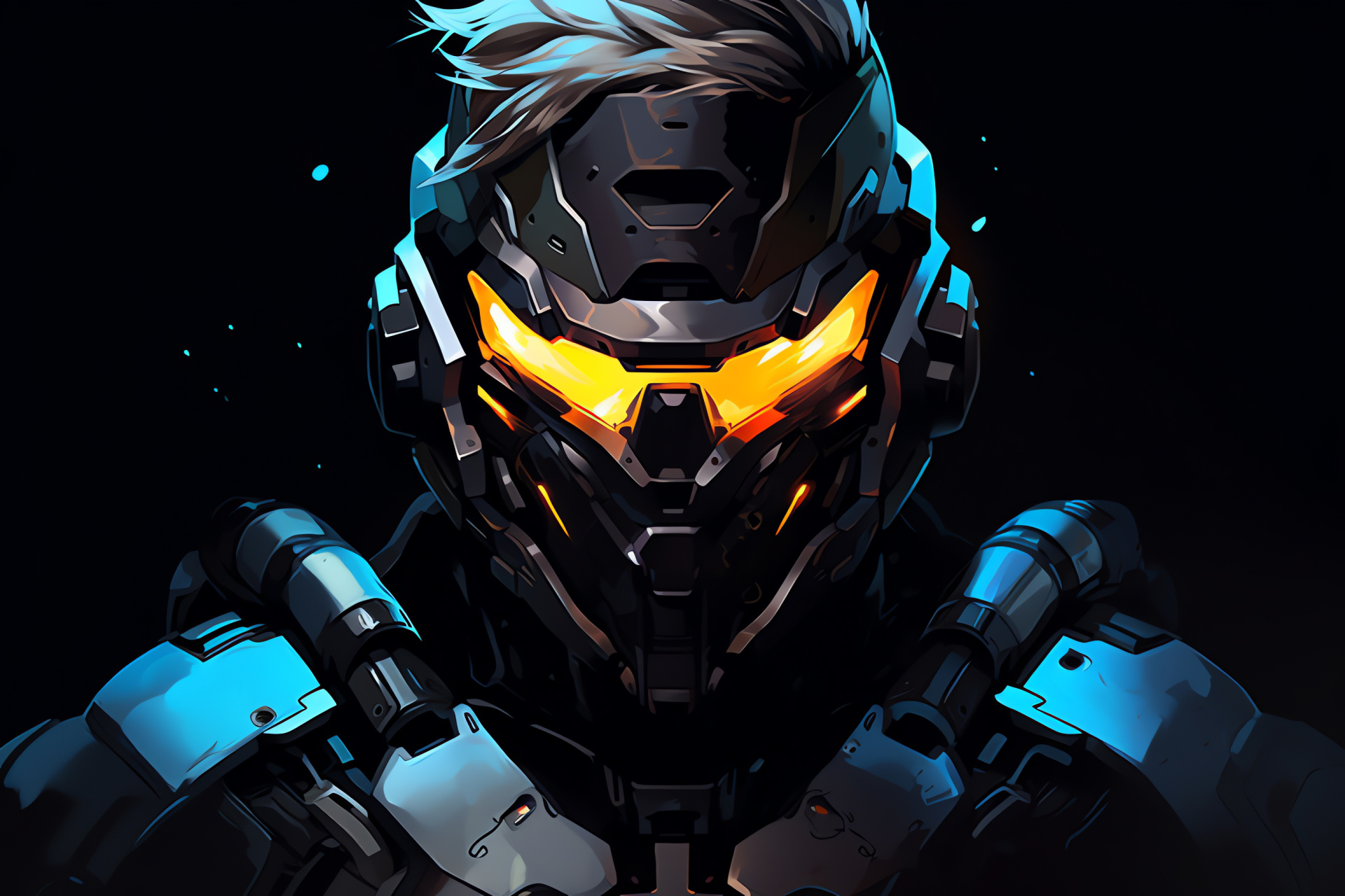 Duplicate text for Overwatch, Famous virtual hero, Steely serious stare, Energetic game role, Self-assured stance, HD Desktop Wallpaper