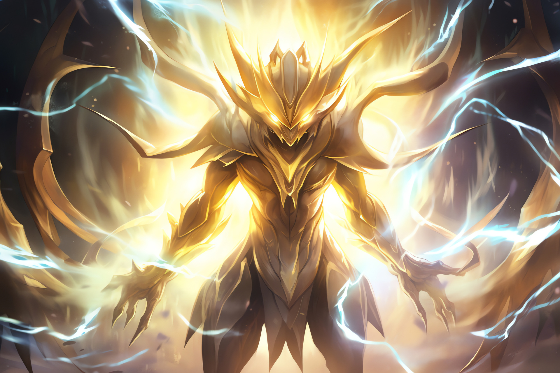 Pokemon Mega Alakazam, Psychic-type creature, Enhanced abilities, Telekinetic force, Iconic spoons, HD Desktop Wallpaper