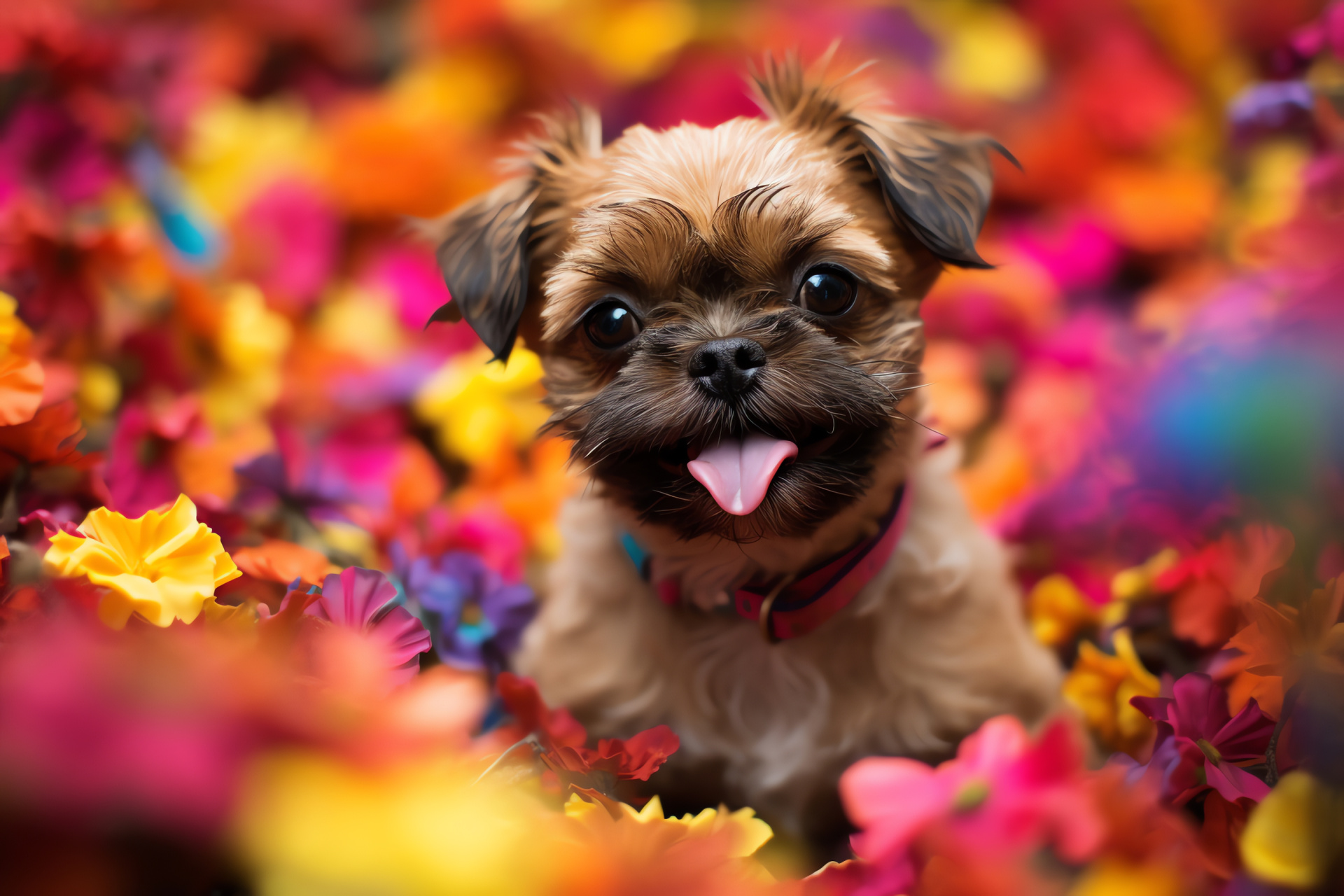 Brussels Griffon dog, Petite physique, Bug eyes, Mischievous expression, Pet breed, HD Desktop Image