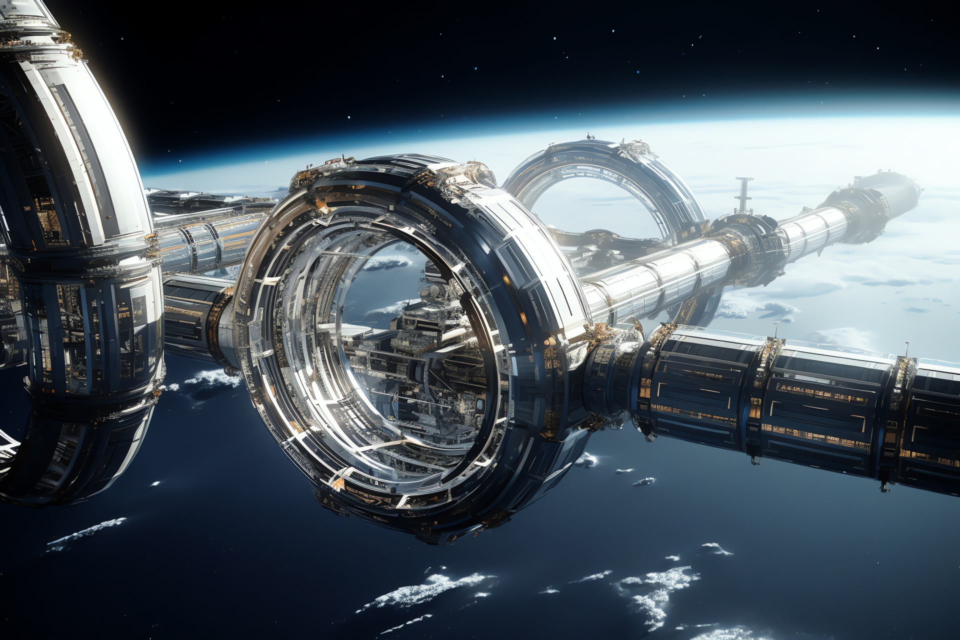 Habitat modules, Space architecture, Interstellar construction, Pushing human limits, Astroengineering, HD Desktop Wallpaper