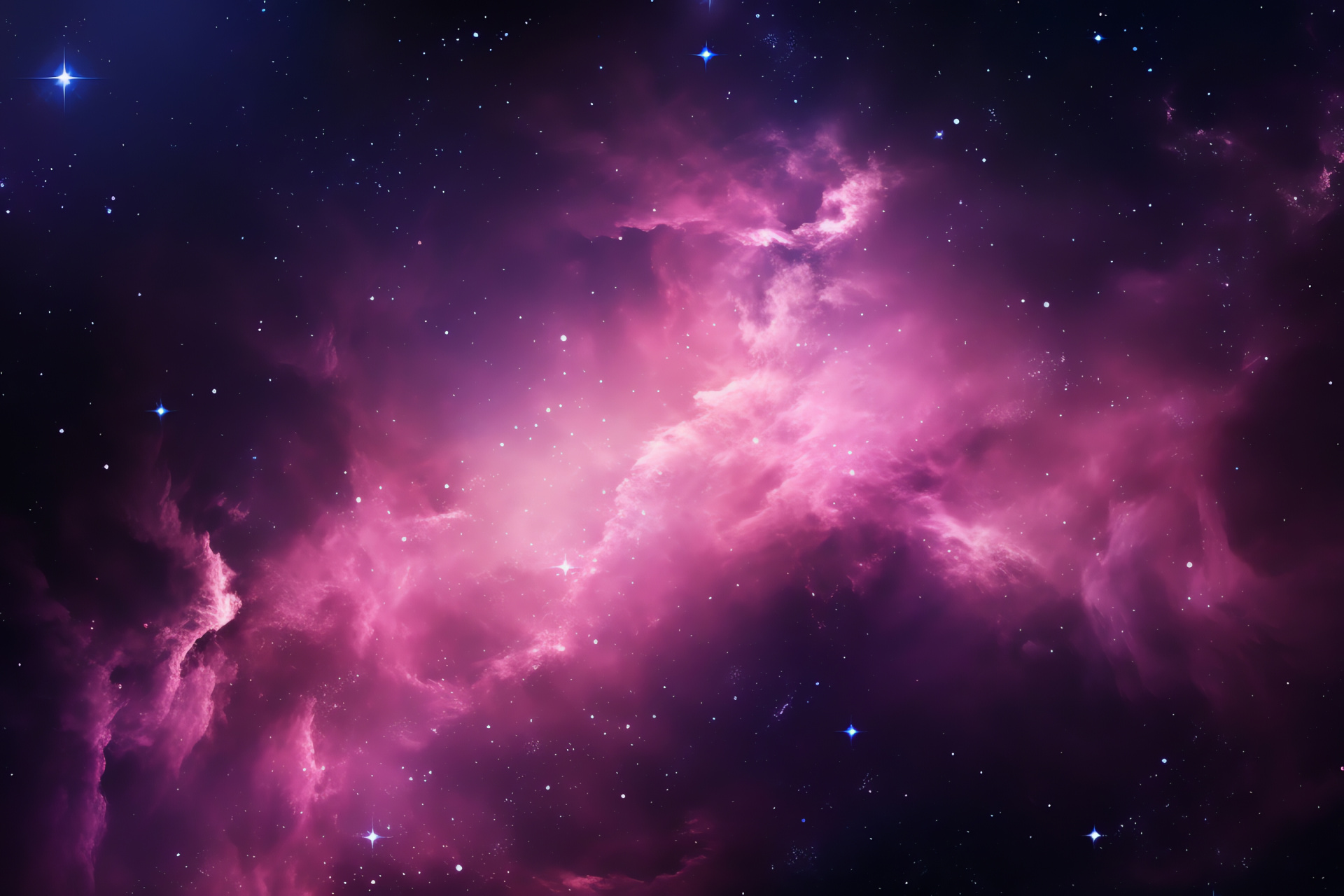 Alluring Pink Galaxy, Universe Canvas, Extraterrestrial Marvel, Panoramic Expanse, Space Tapestry, HD Desktop Image