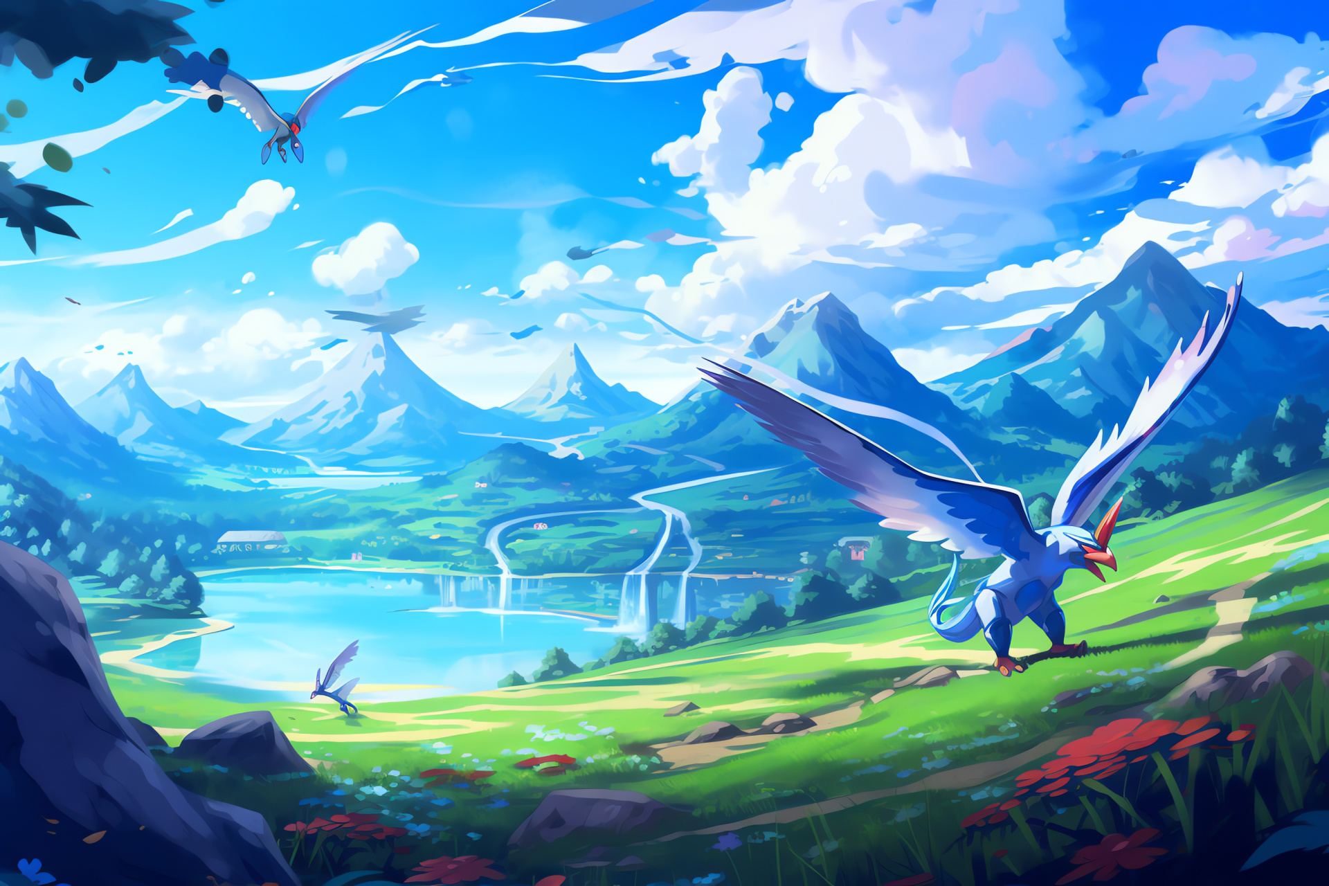 Pokemon universe, Crisp visuals, Exploration title, Southern island, Trainer journey, HD Desktop Wallpaper