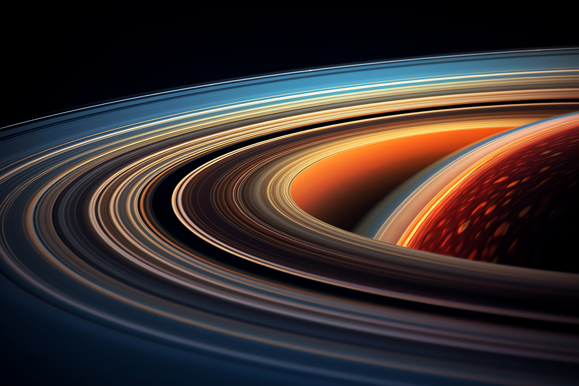 Saturn, Planetary Rings, Solar System Body, Celestial Majestic Gas Giant, Circular Orbits, HD Desktop Wallpaper