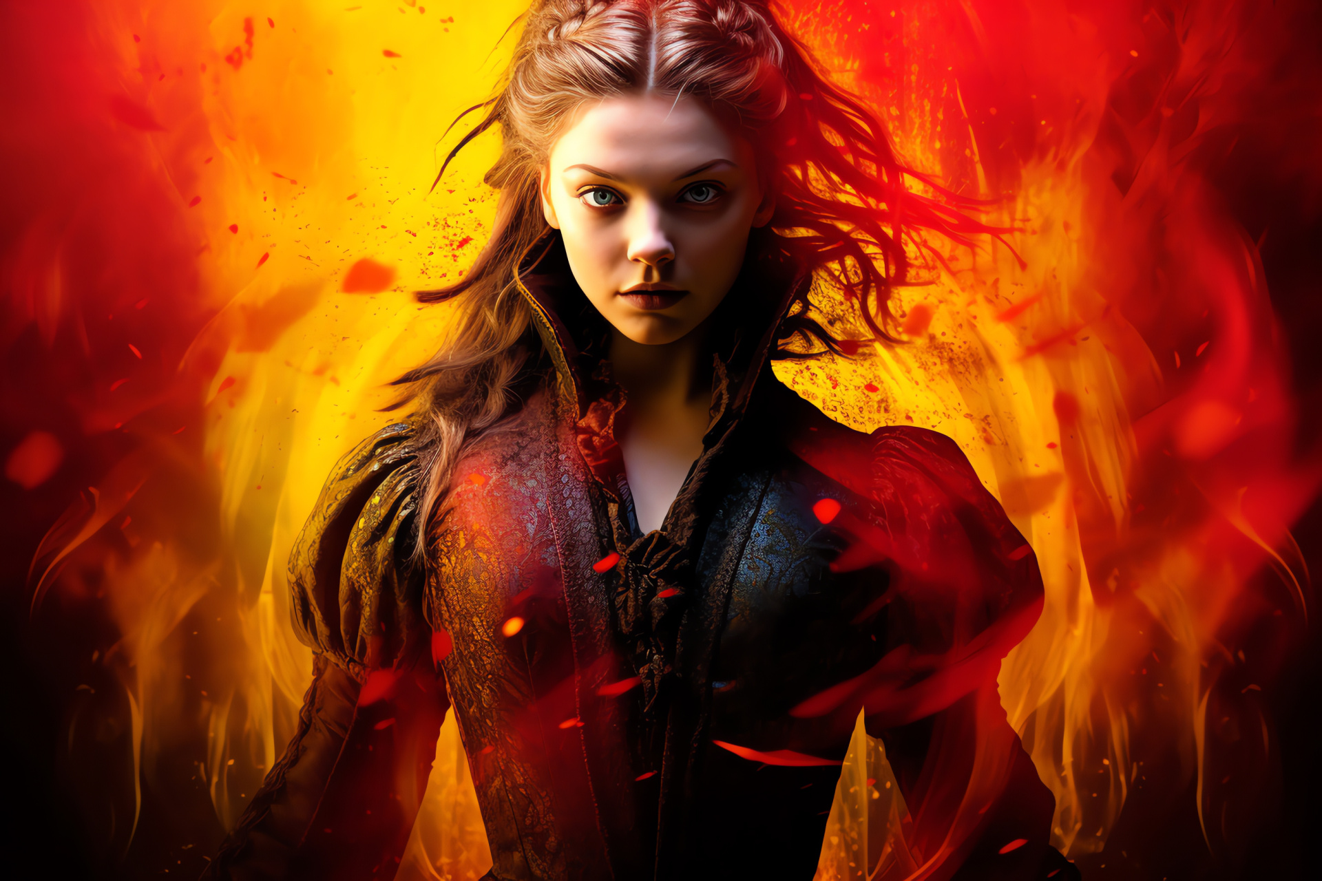 Portrayer Natalie Dormer, Historical drama, English royal character, Ambitious gaze, Period costume, HD Desktop Image