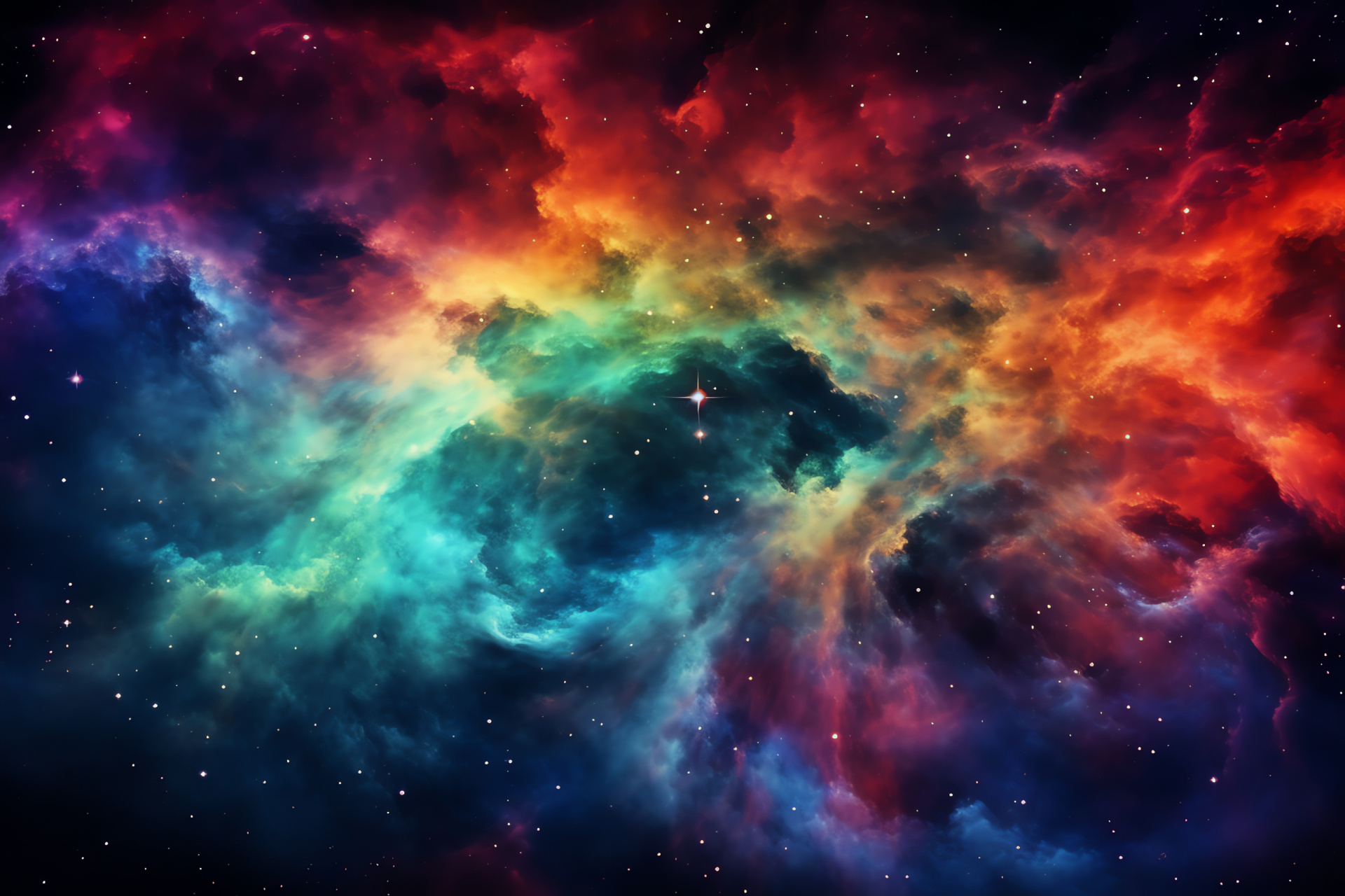 Universal scape, Space expanse, Cosmic detail, Interstellar cloud, Chromatic intensity, HD Desktop Wallpaper