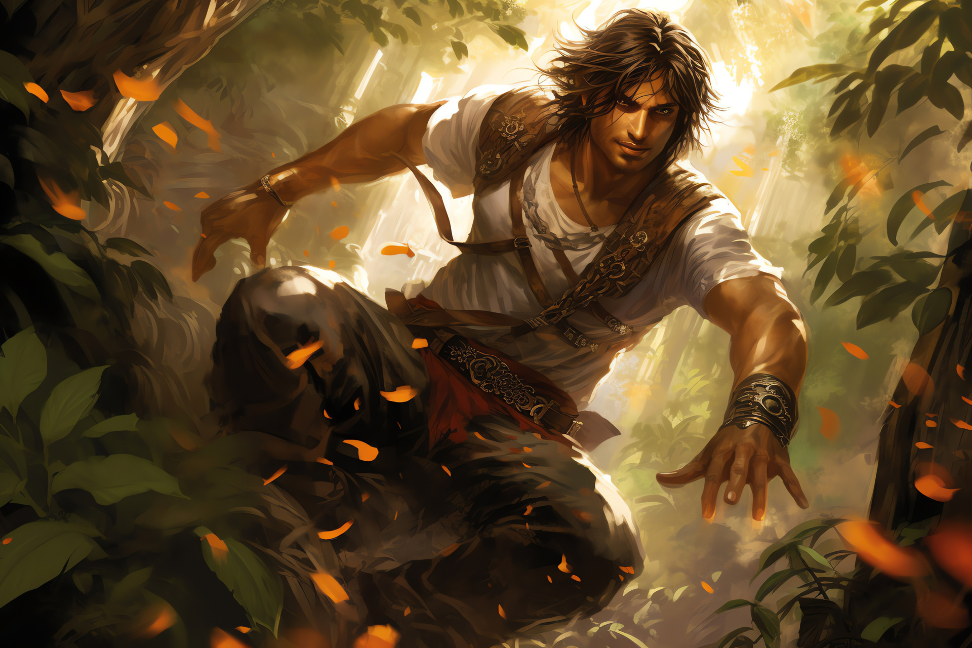 Prince of Persia The Two Thrones, Hero protagonist, Time manipulation gameplay, Third-person adventure, Cinematic platformer, HD Desktop Wallpaper